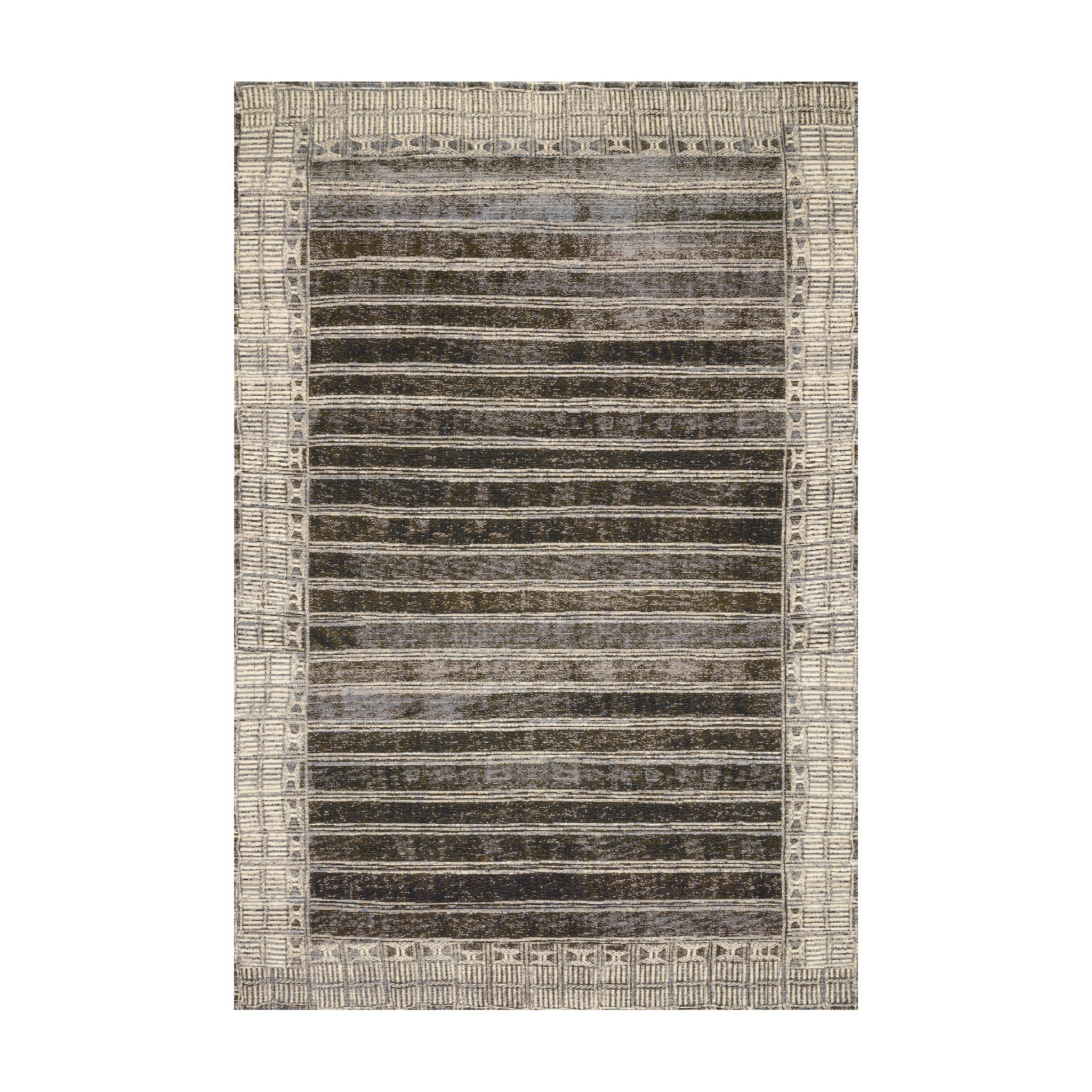 Loloi Mika Charcoal / Ivory Rug RUGS - synthetic Loloi 18" x 18"