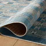 Loloi Mika Blue / Ivory Rug RUGS - synthetic Loloi