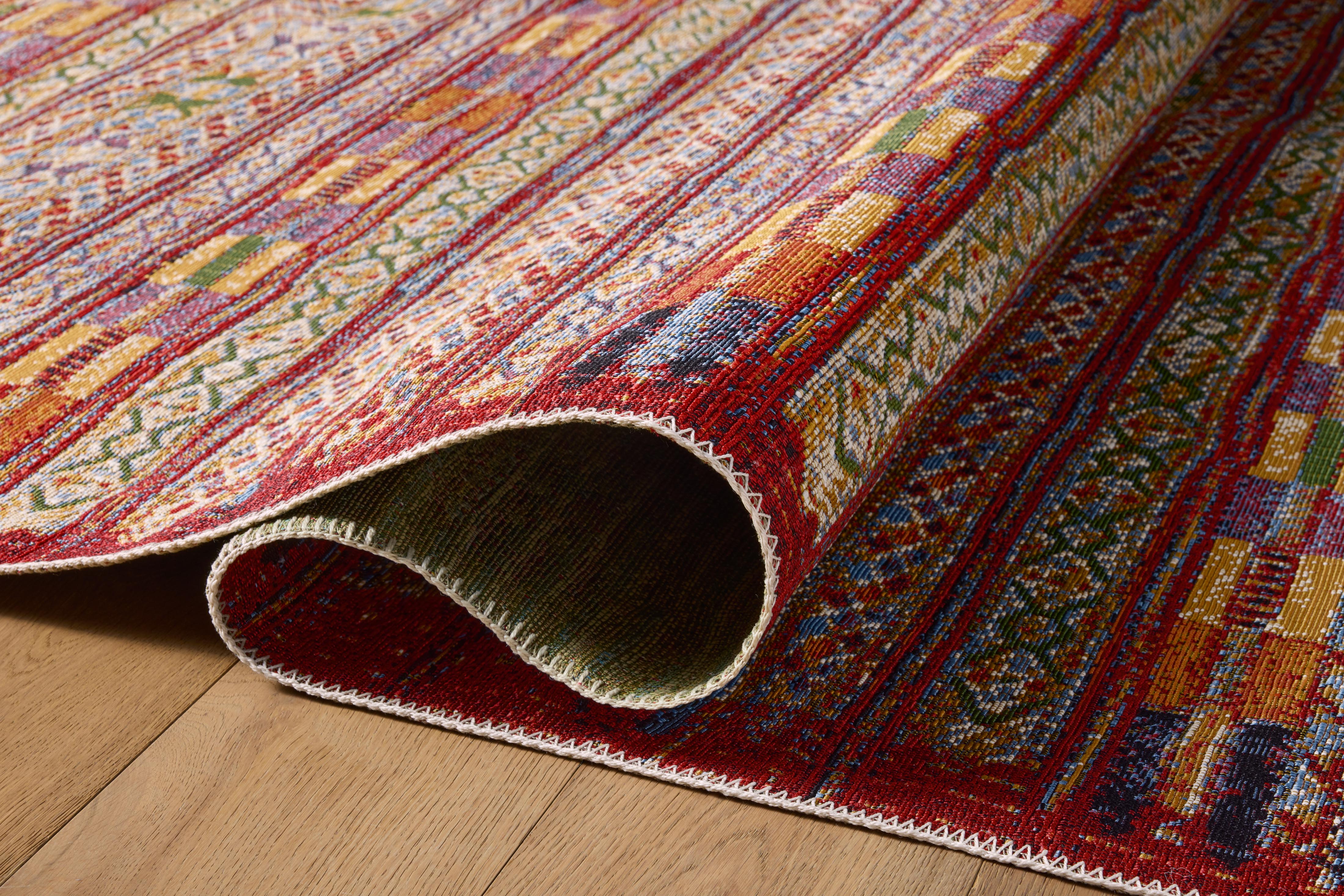Loloi Mika Red / Multi Rug 5-Rugs - indoor/outdoor Loloi