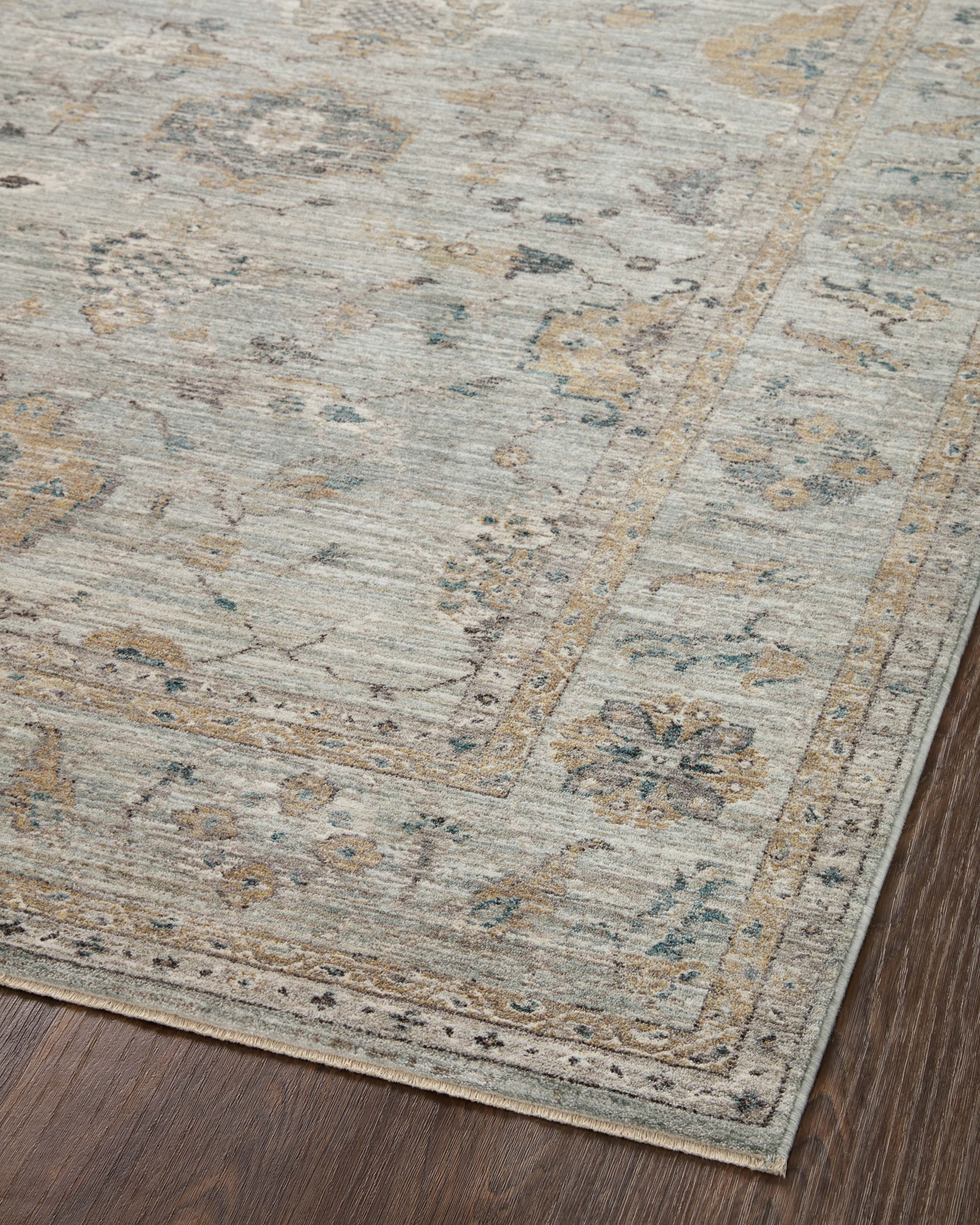 Joanna Gaines x Loloi Millie Sky / Gold Rug RUGS - synthetic Loloi