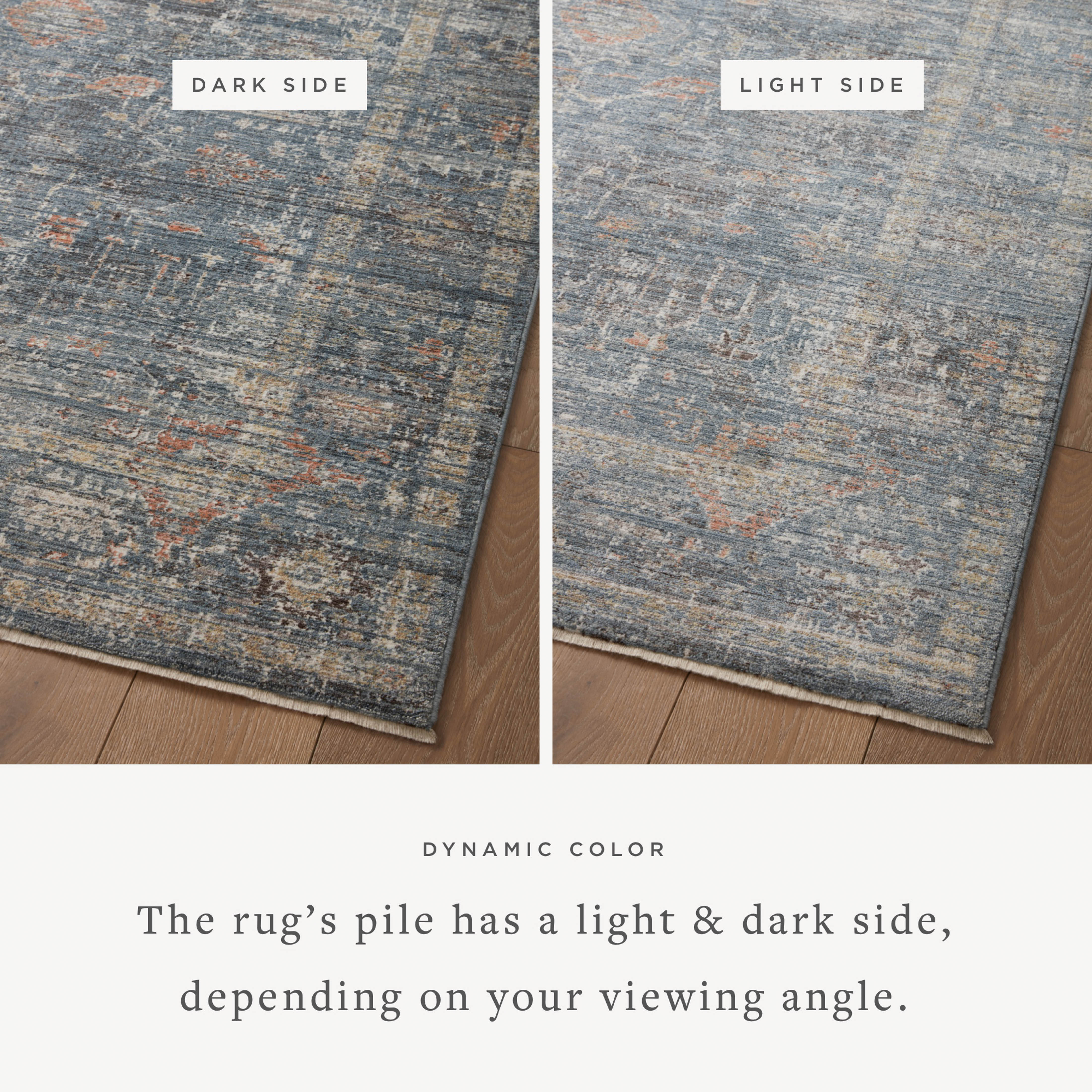 Joanna Gaines x Loloi Millie Denim / Multi Rug RUGS - synthetic Loloi