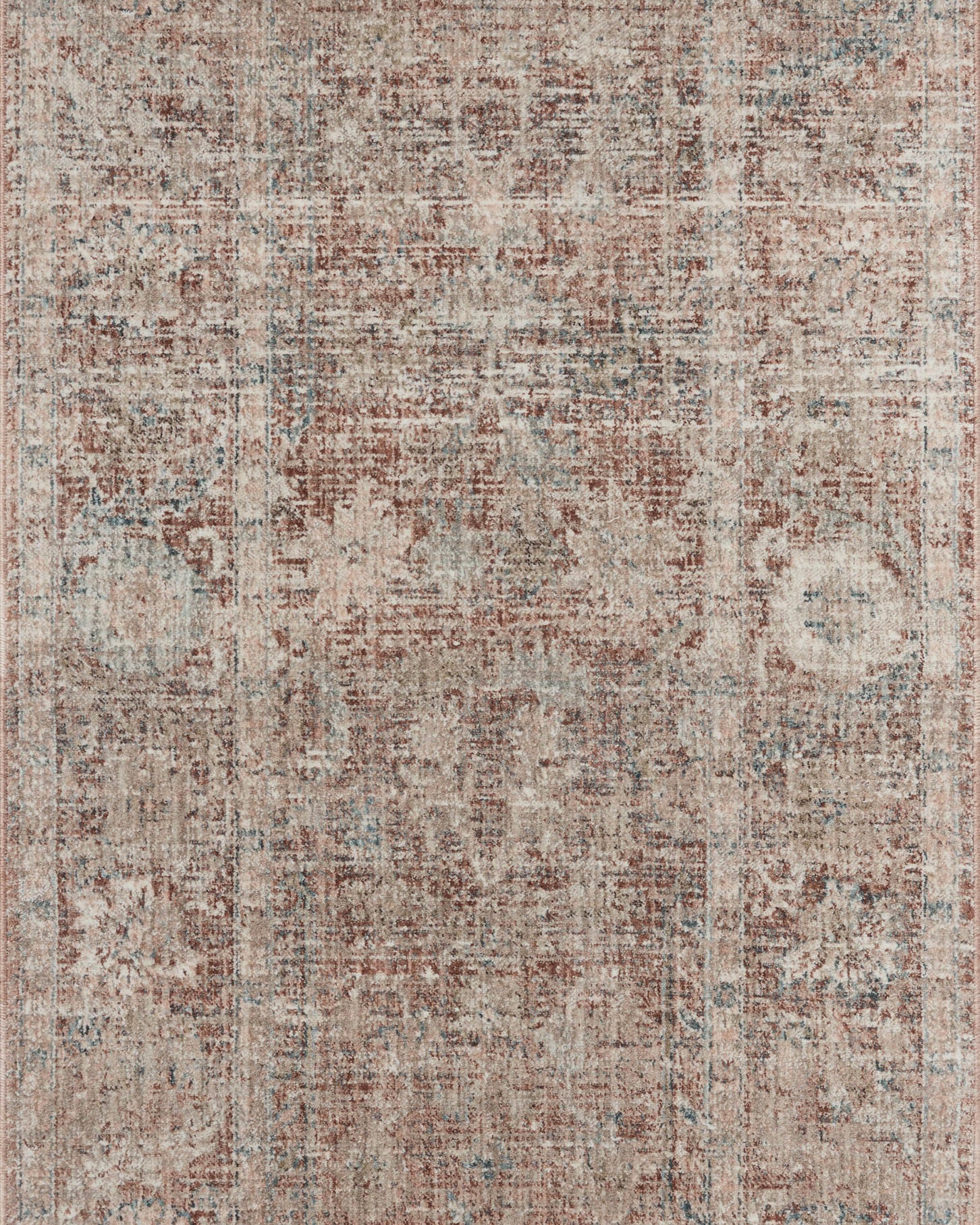 Joanna Gaines x Loloi Millie Brick / Fog Rug RUGS - synthetic Loloi