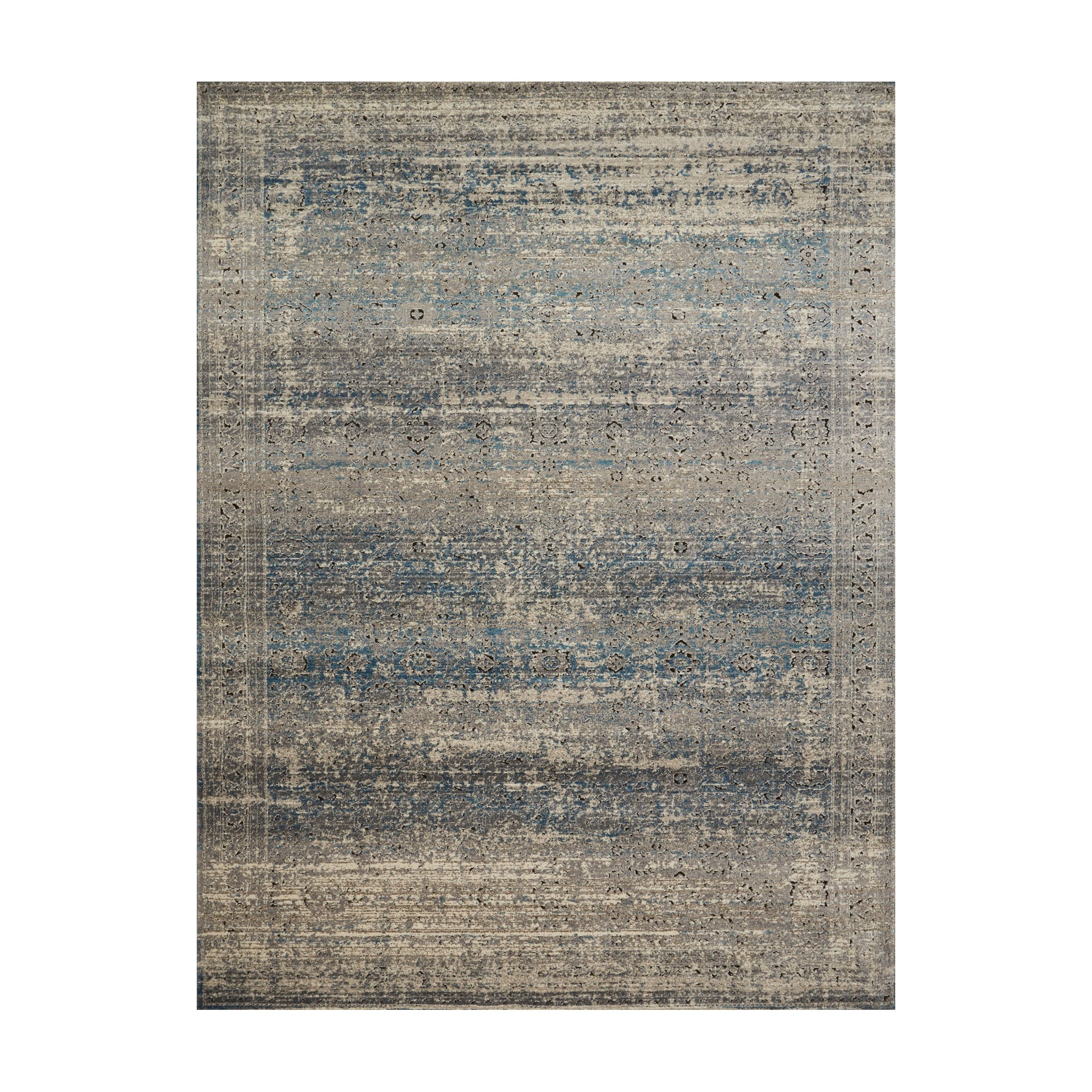 Loloi Millennium Grey / Blue Rug RUGS - synthetic Loloi 2'7" x 4'