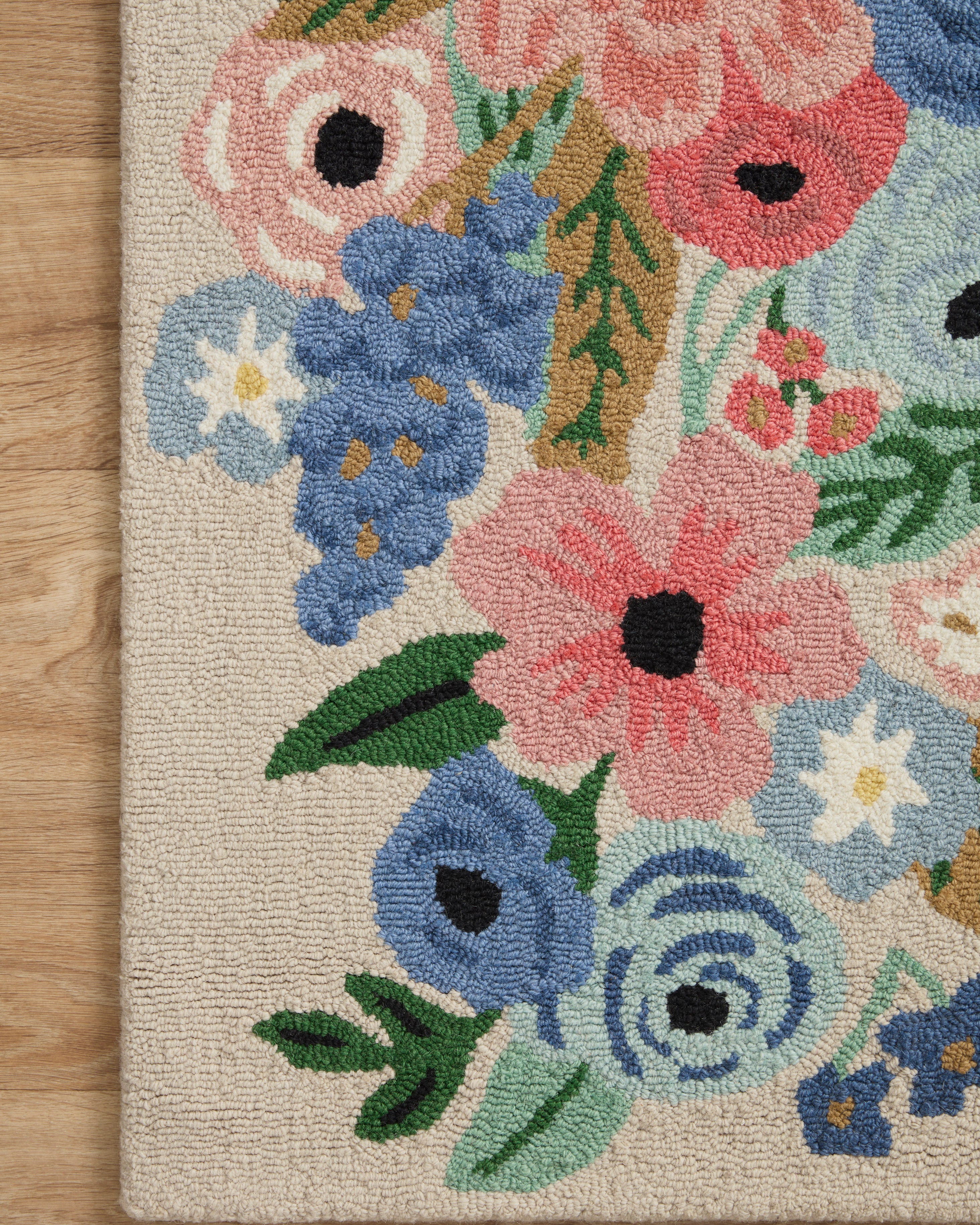 Rifle Paper Co. x Loloi Minnie Garden Party Cream Rug 3 - RUGS - patterned Loloi