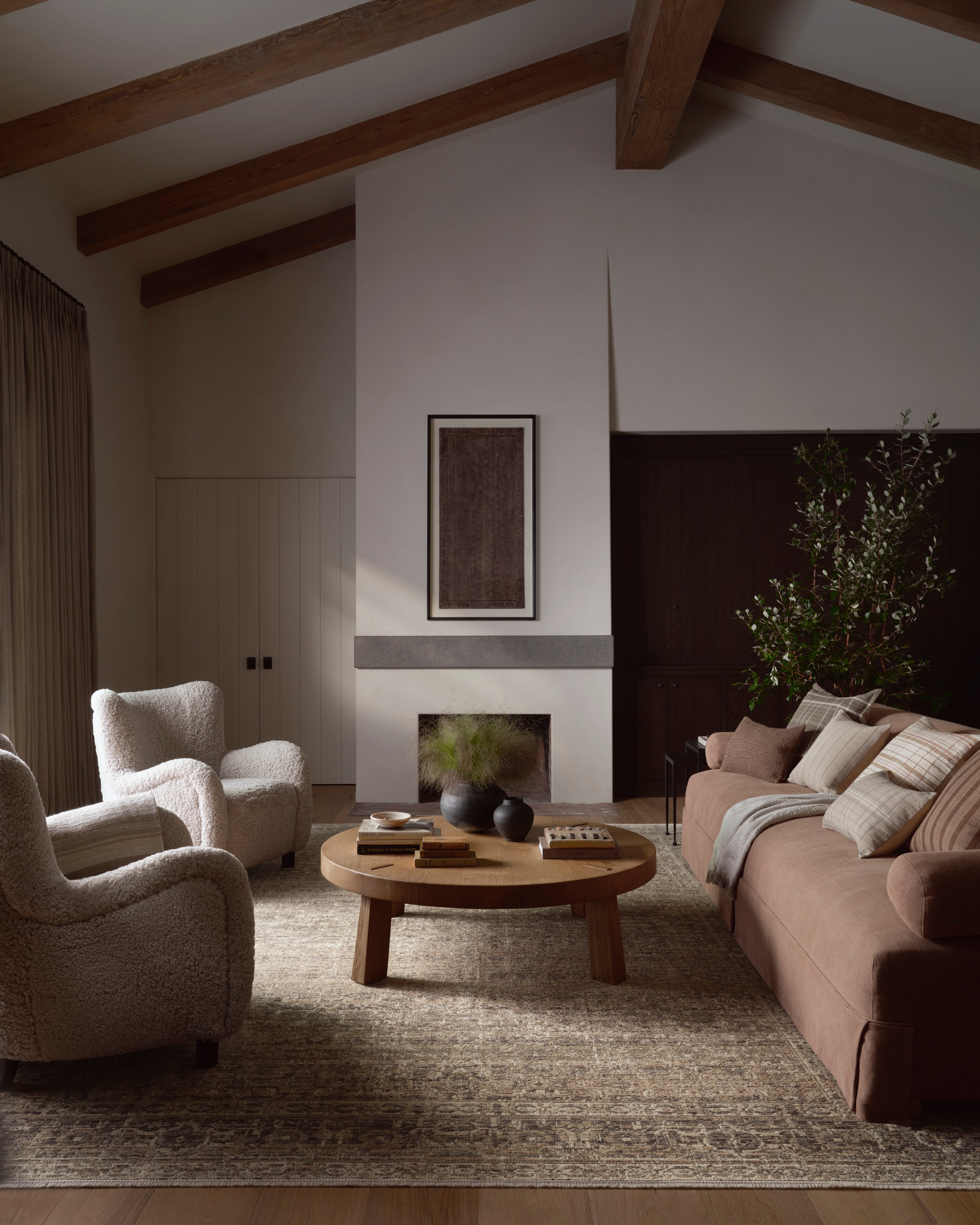 FLOOR MODEL - Amber Lewis x Loloi Molly Navy / Blush Rug - 8'6" x 12' RUGS - floor model Loloi