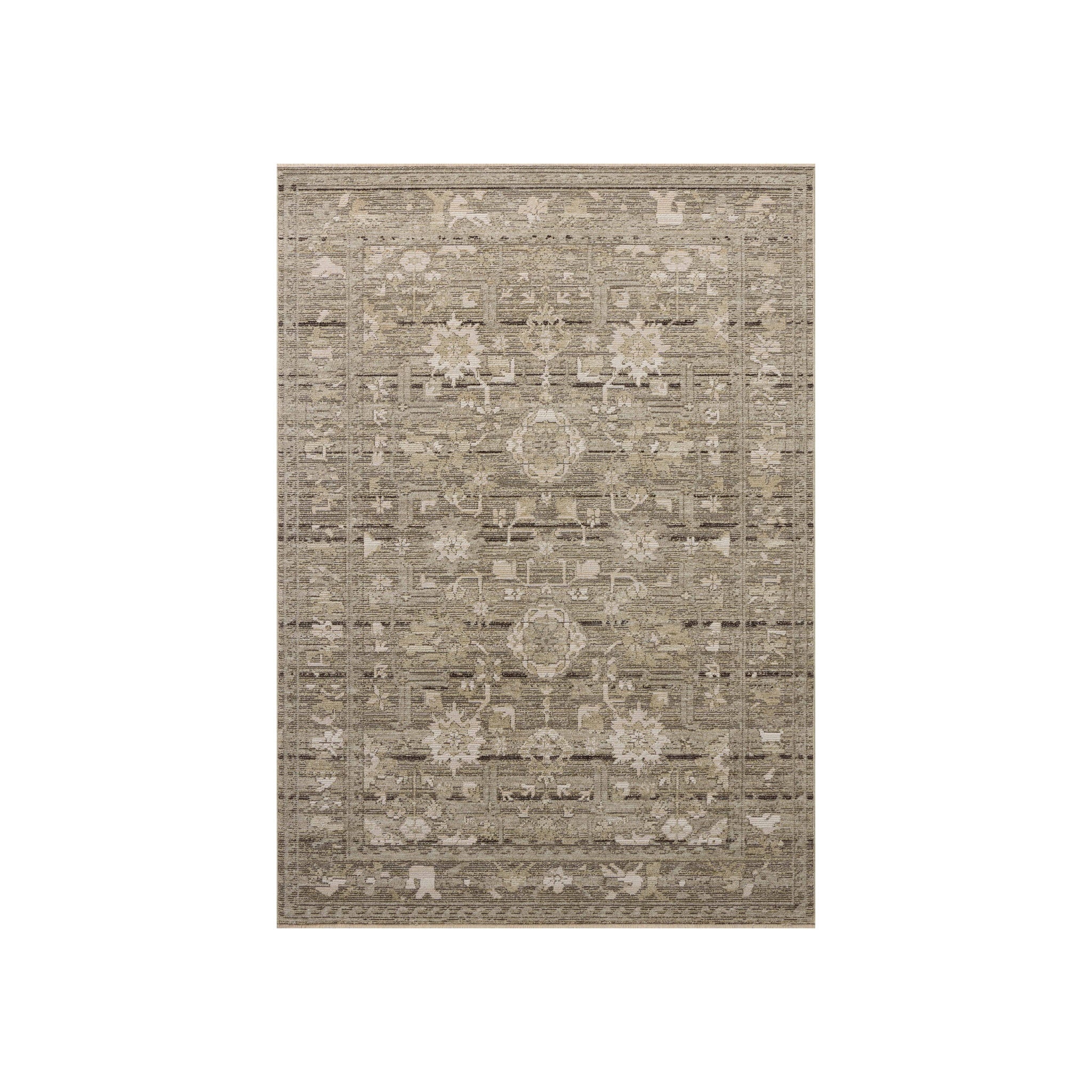 Loloi Milena Sage / Ivory Rug RUGS - synthetic Loloi 18" x 18"