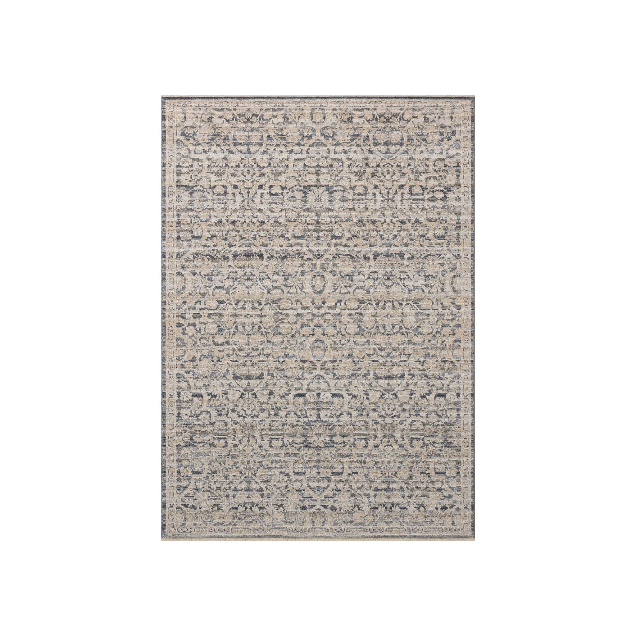 Loloi Milena Denim / Natural Rug RUGS - synthetic Loloi 18" x 18"