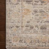 Loloi Milena Charcoal / Apricot Rug RUGS - synthetic Loloi