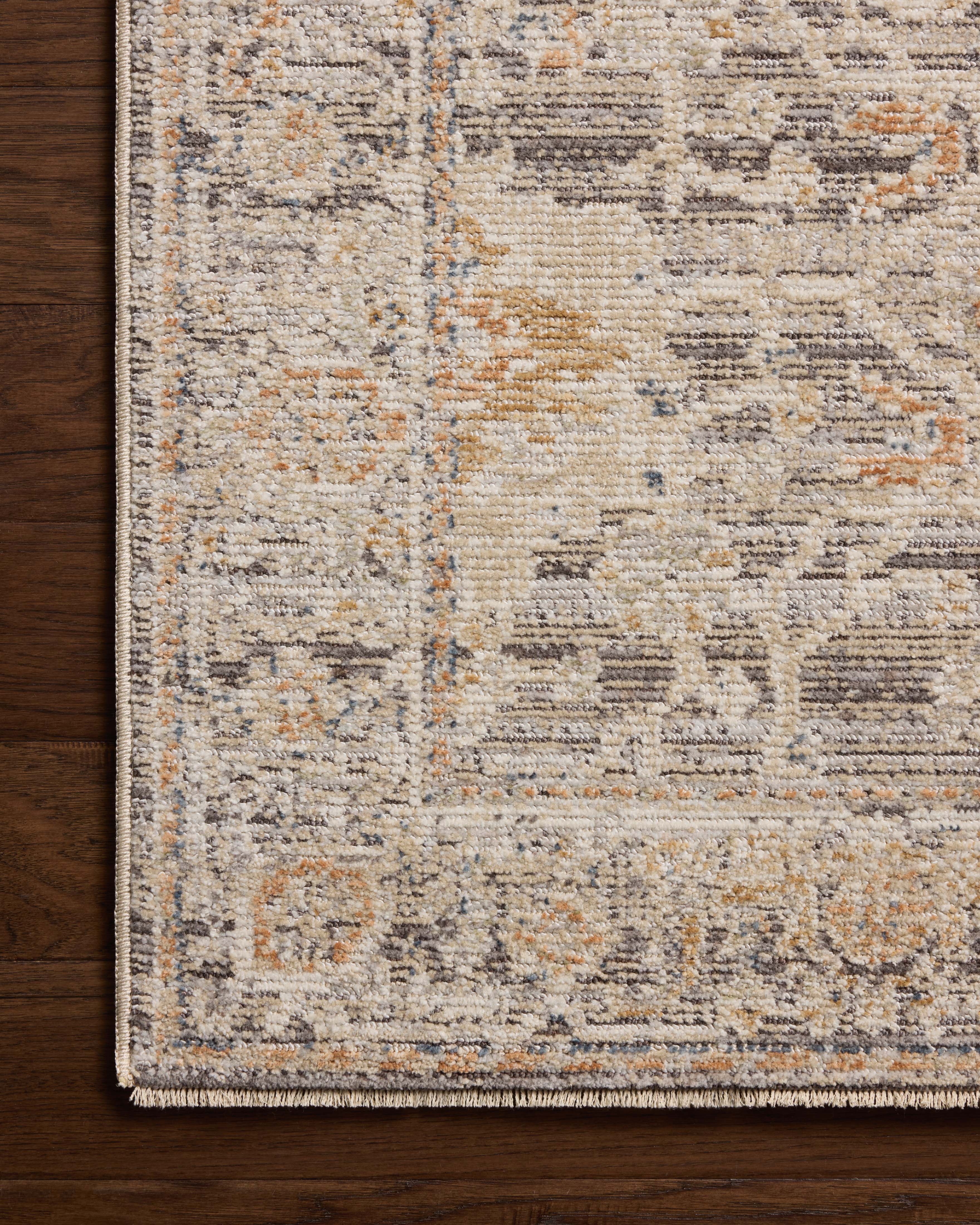 Loloi Milena Charcoal / Apricot Rug RUGS - synthetic Loloi