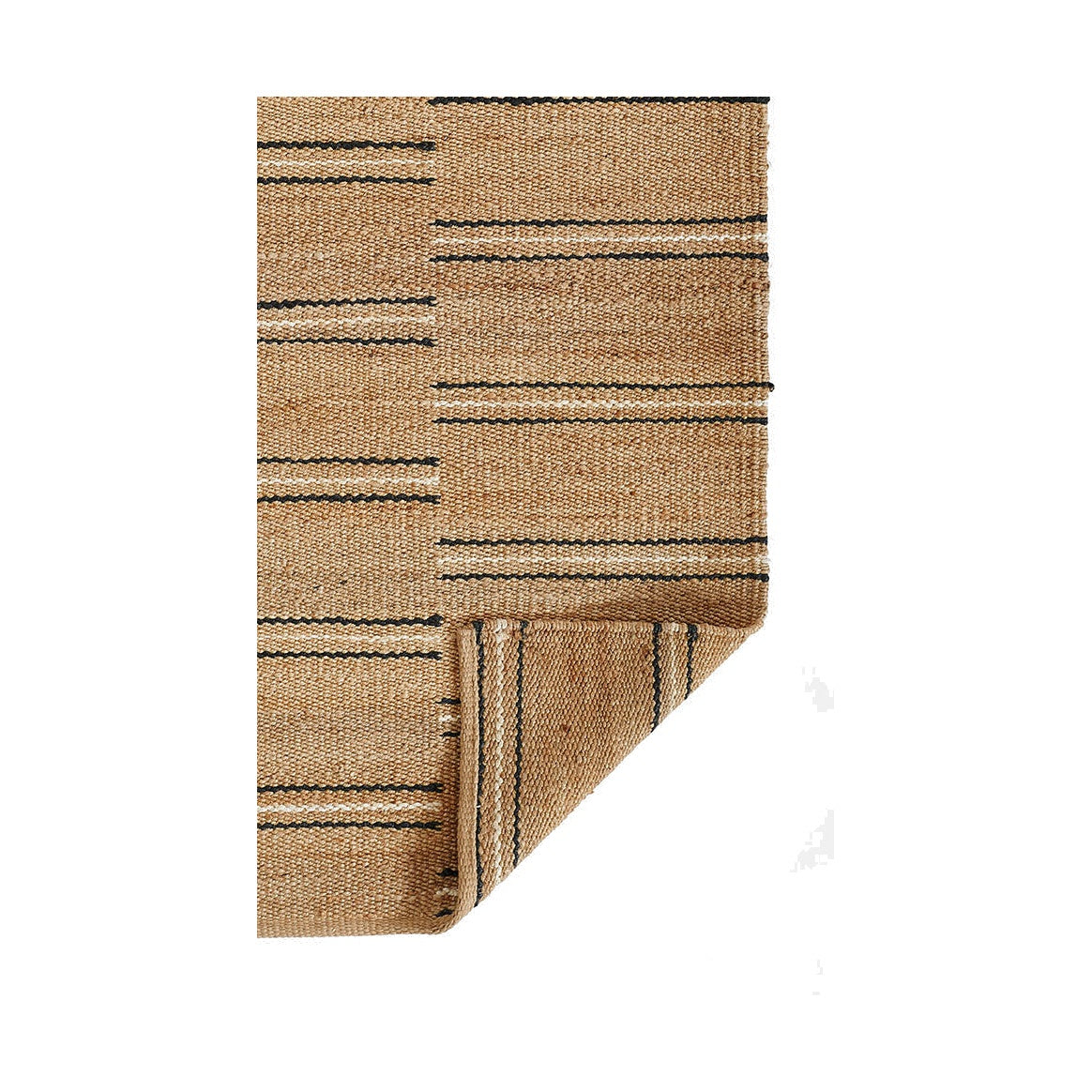 Crescent Broken Stripe Hand Woven Jute Area Rug RUGS - jute Momeni