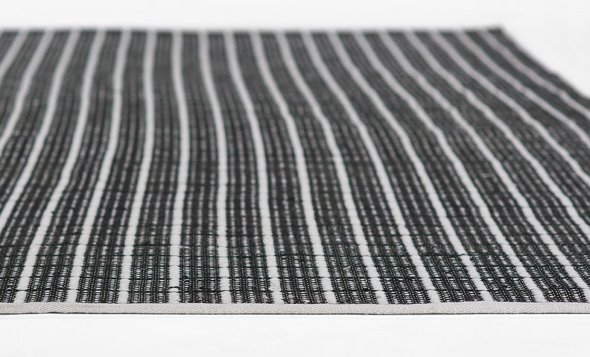 Mallow Black Reversible Rug 5-Rugs - indoor/outdoor Momeni