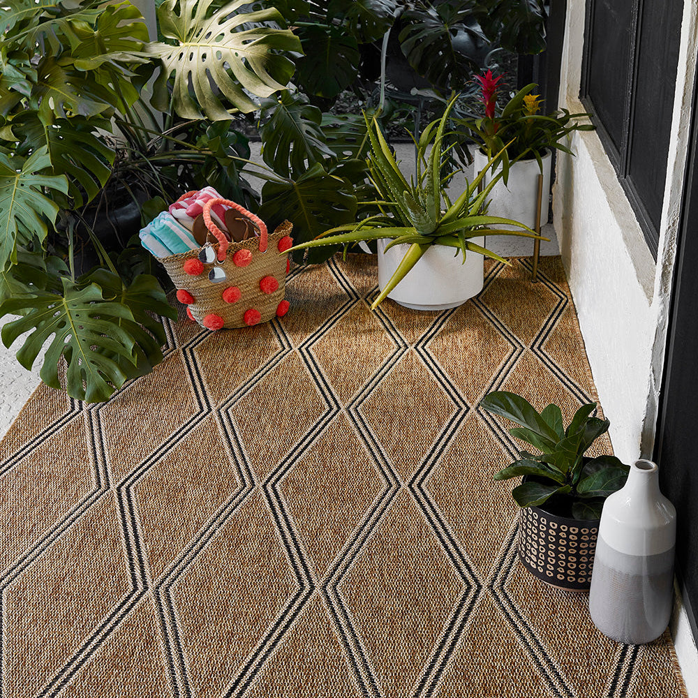 Harbor Natural Diamond Outdoor Rug 5-Rugs - indoor/outdoor Momeni