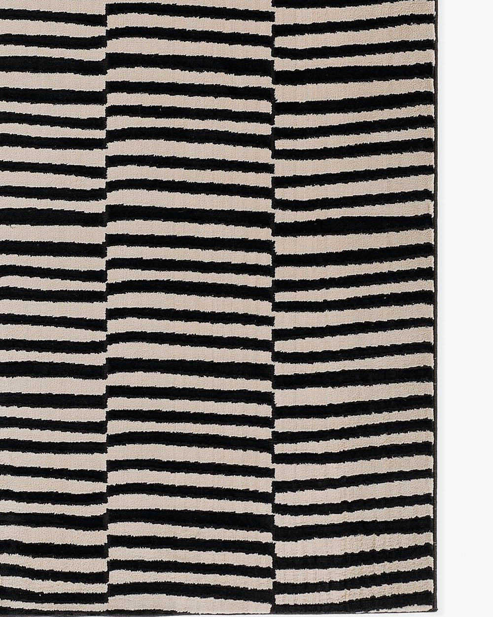 Xavier Black Lines Rug 0-rugs-patterned Momeni