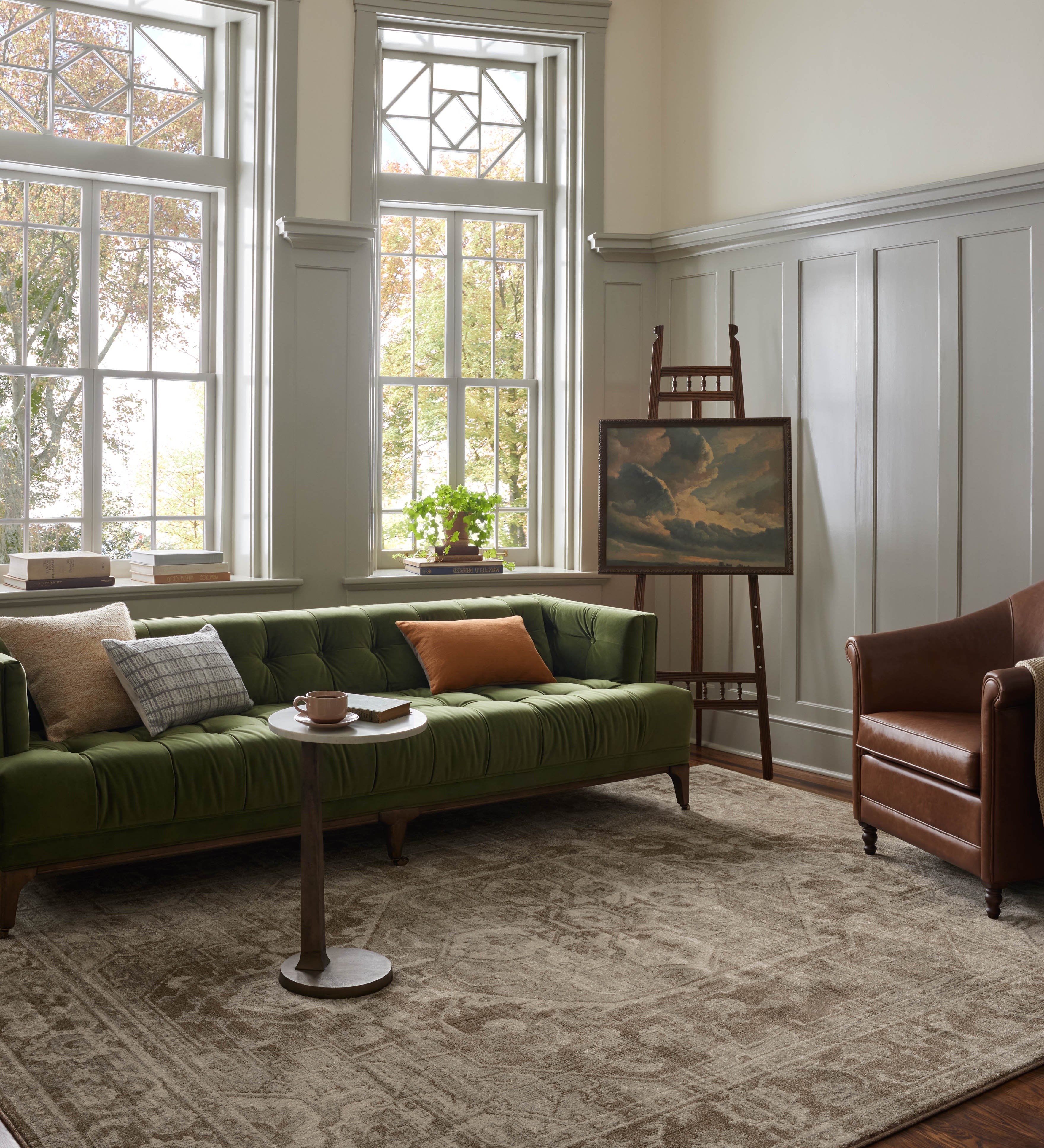 Joanna Gaines x Loloi Mona Cocoa / Stone Rug RUGS - synthetic Loloi