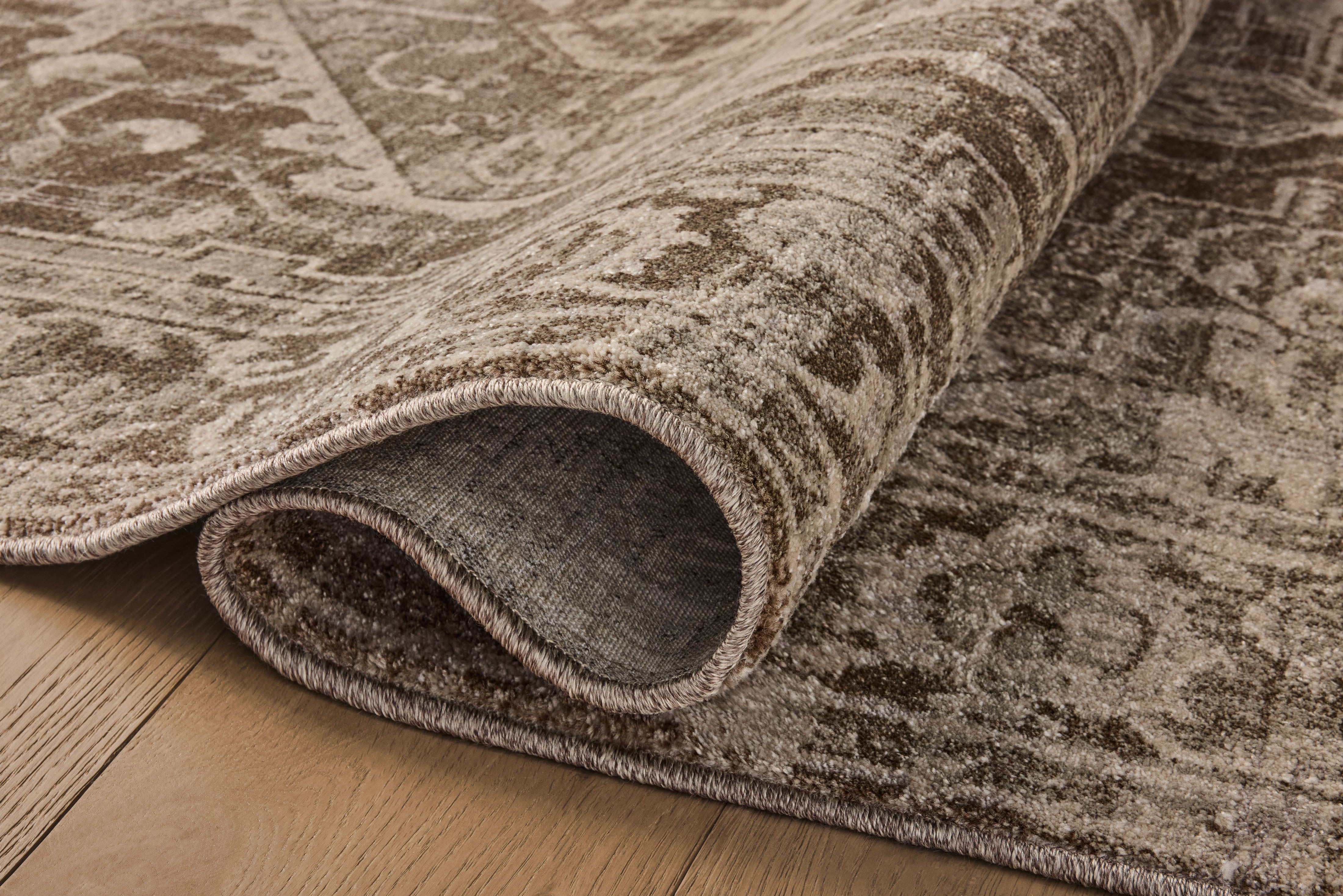 Magnolia Home by Joanna Gaines x Loloi Mona Cocoa / Stone Rug 0-RUGS-jute Loloi
