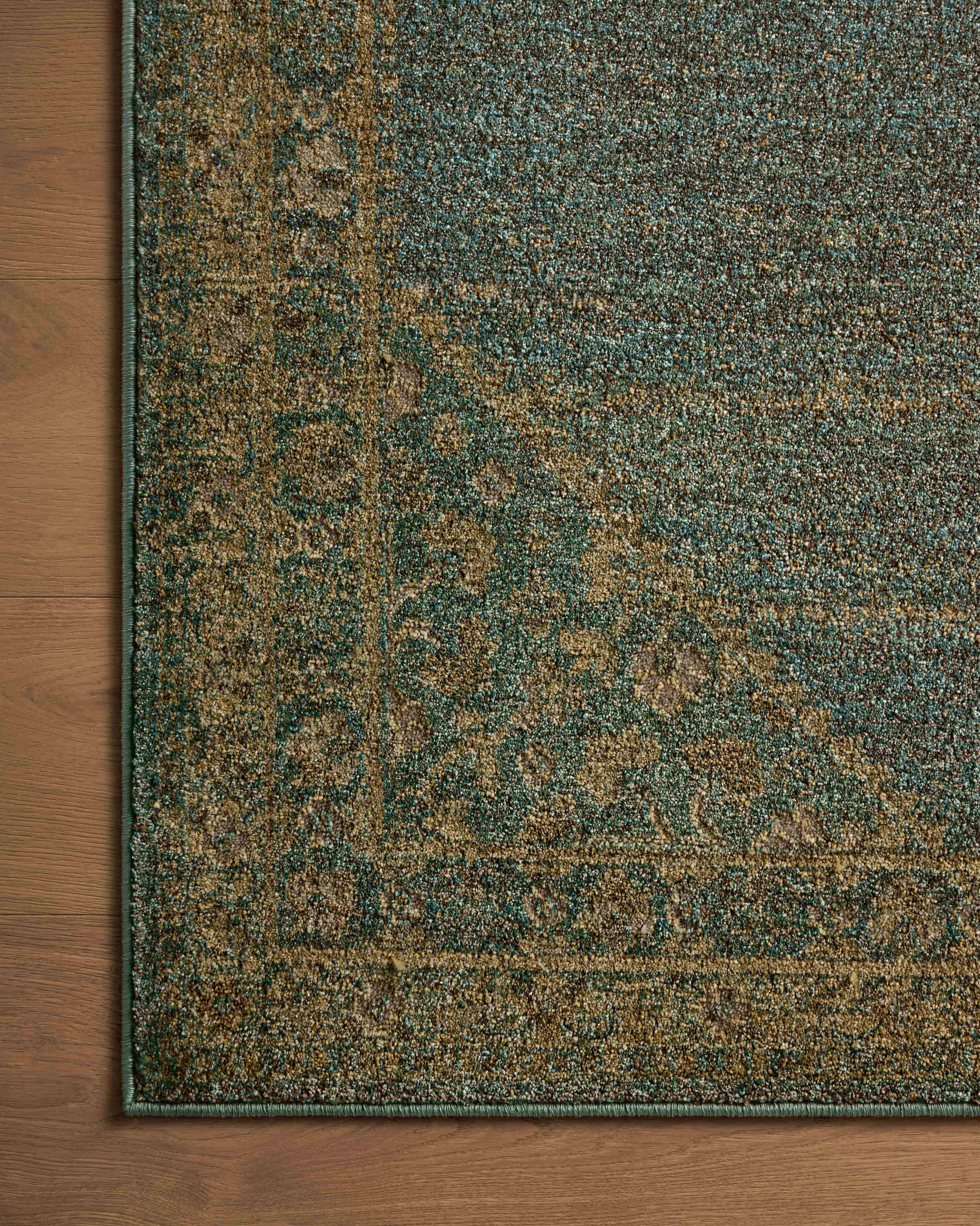 Magnolia Home by Joanna Gaines x Loloi Mona Aqua / Wheat Rug 0-RUGS-jute Loloi