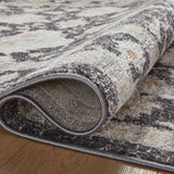 Loloi Monroe Charcoal / Natural Rug 0-RUGS-patterned Loloi