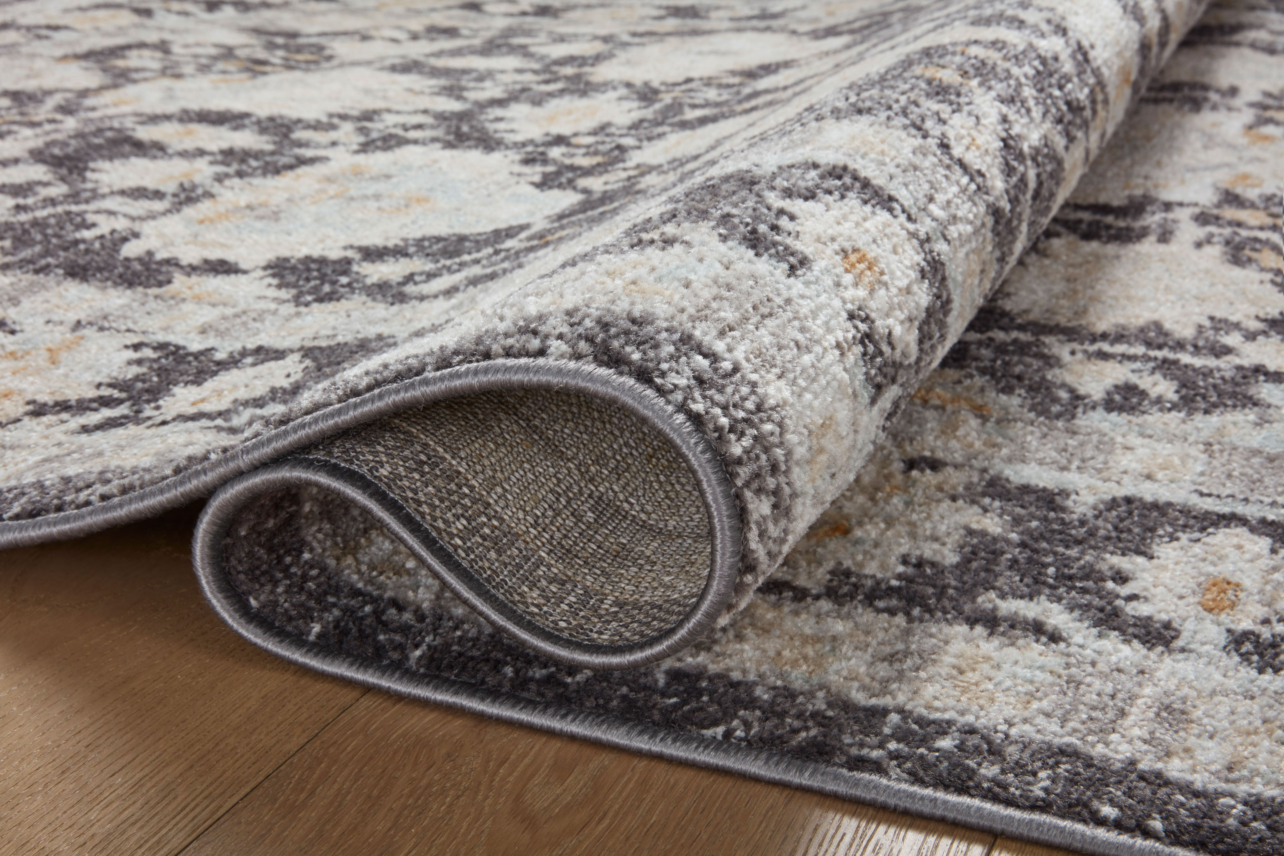 Loloi Monroe Charcoal / Natural Rug 0-RUGS-patterned Loloi