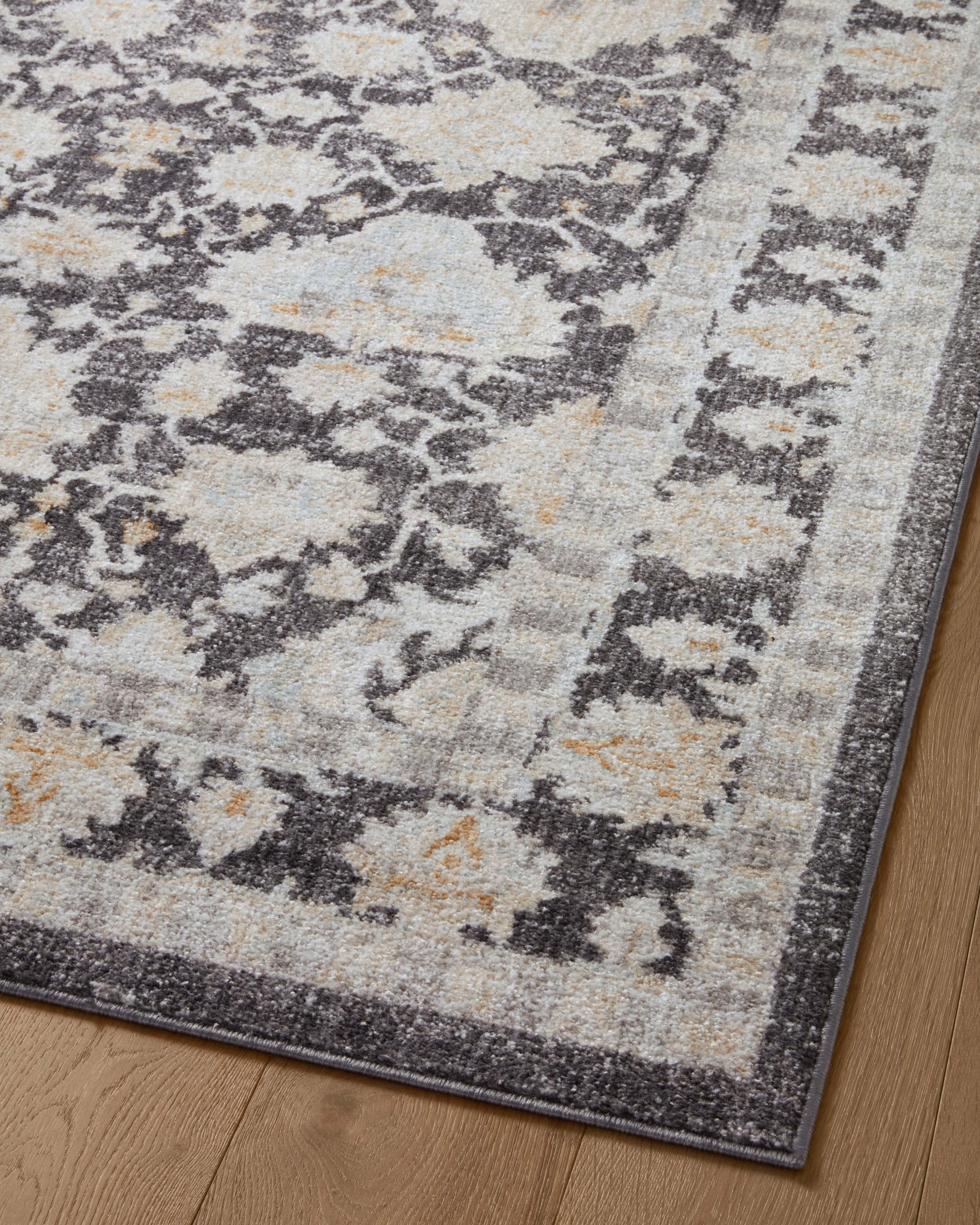 Loloi Monroe Charcoal / Natural Rug 0-RUGS-patterned Loloi