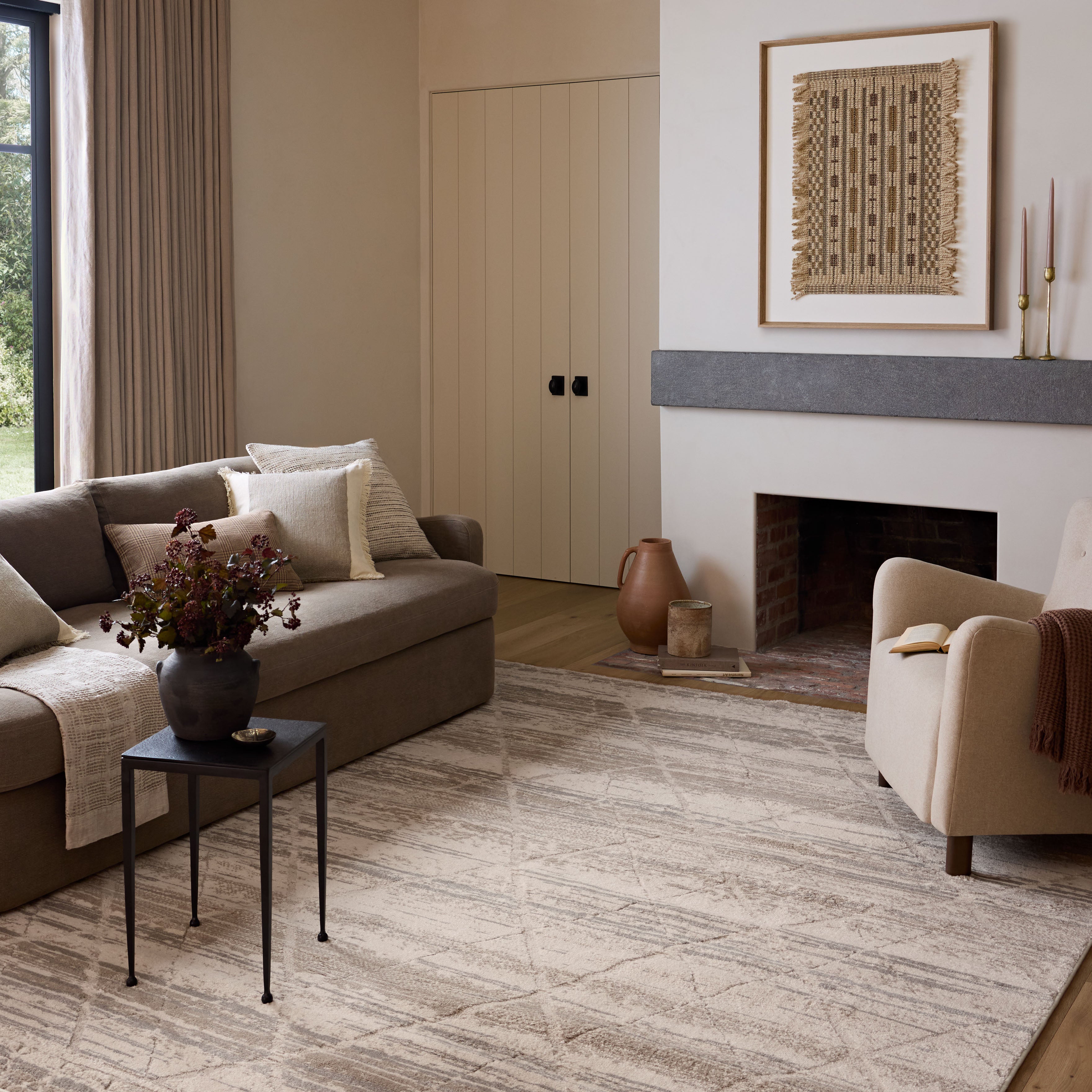 Amber Lewis x Loloi Monty Ivory / Natural Rug RUGS - synthetic Loloi