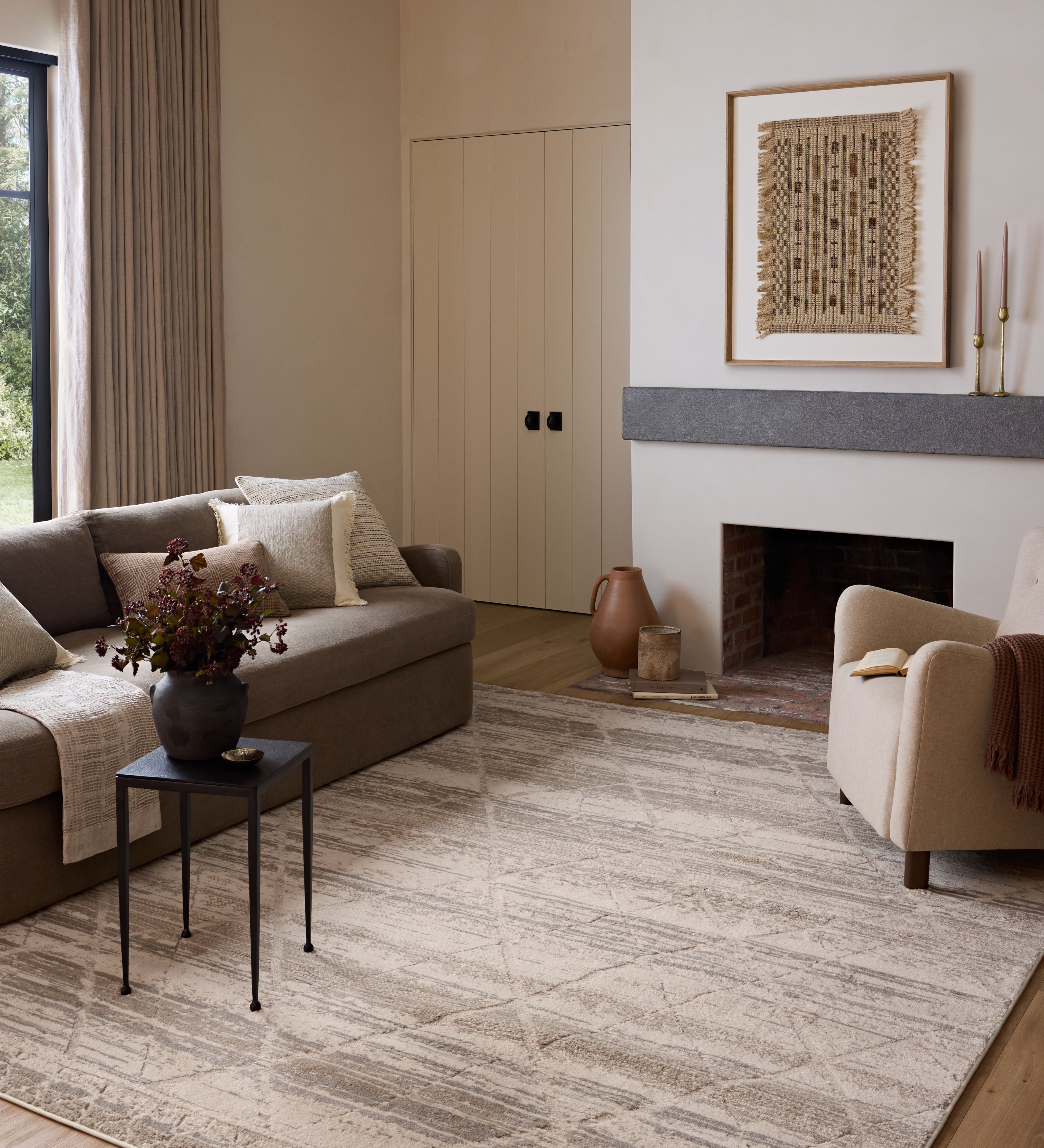 Amber Lewis x Loloi Monty Ivory / Natural Rug RUGS - synthetic Loloi