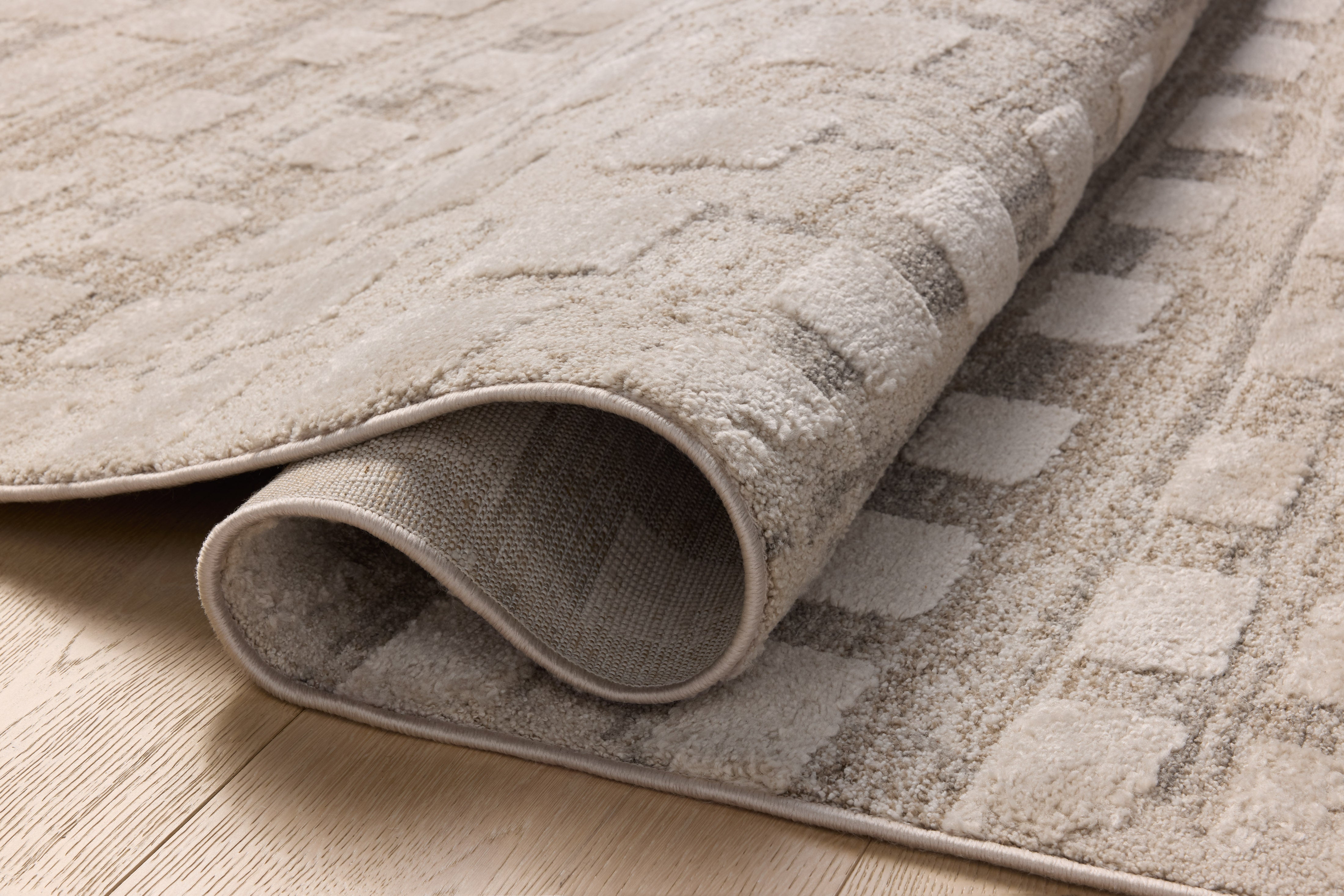 Amber Lewis x Loloi Monty Pebble / Beige Rug RUGS - synthetic Loloi