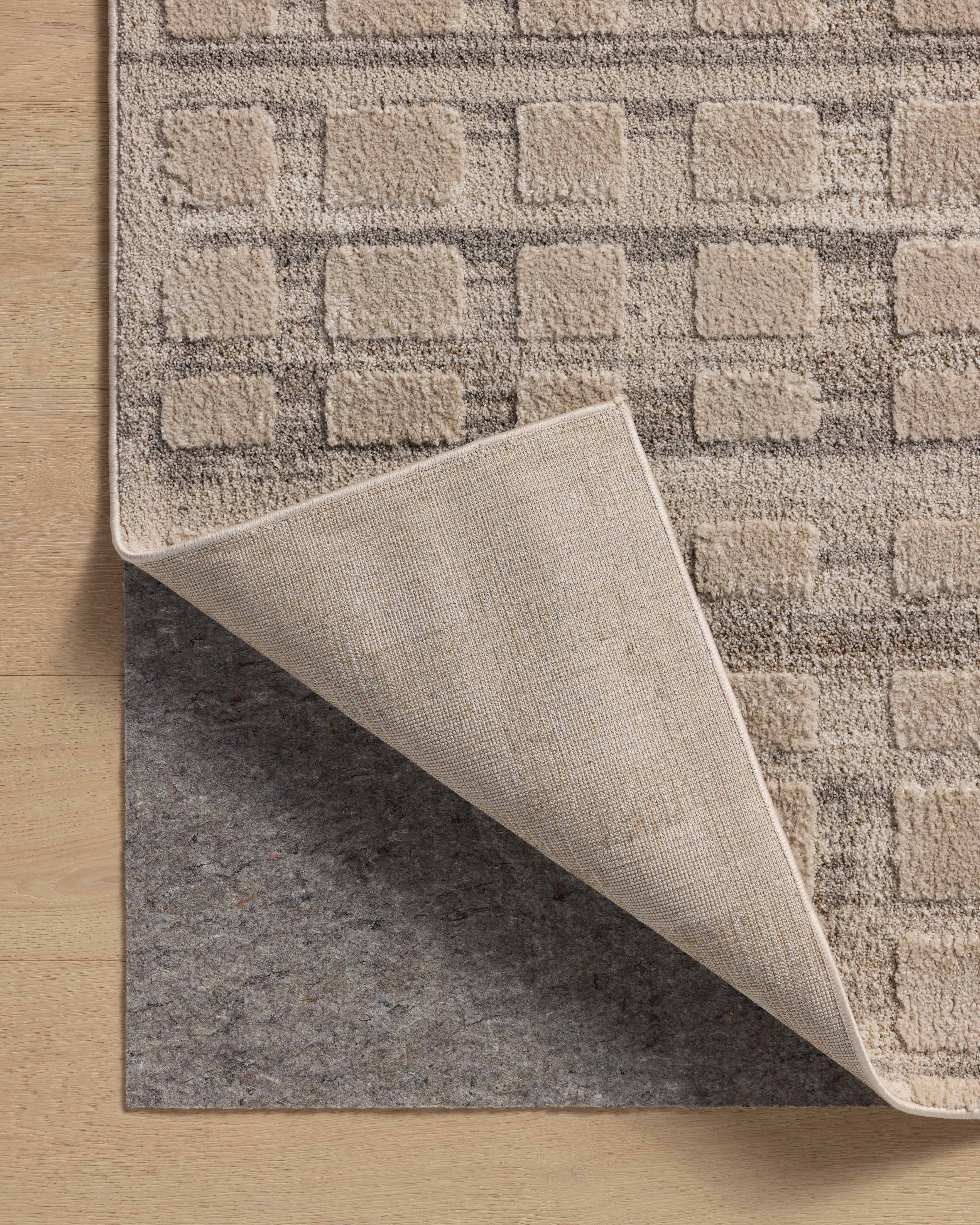 Amber Lewis x Loloi Monty Pebble / Beige Rug RUGS - synthetic Loloi