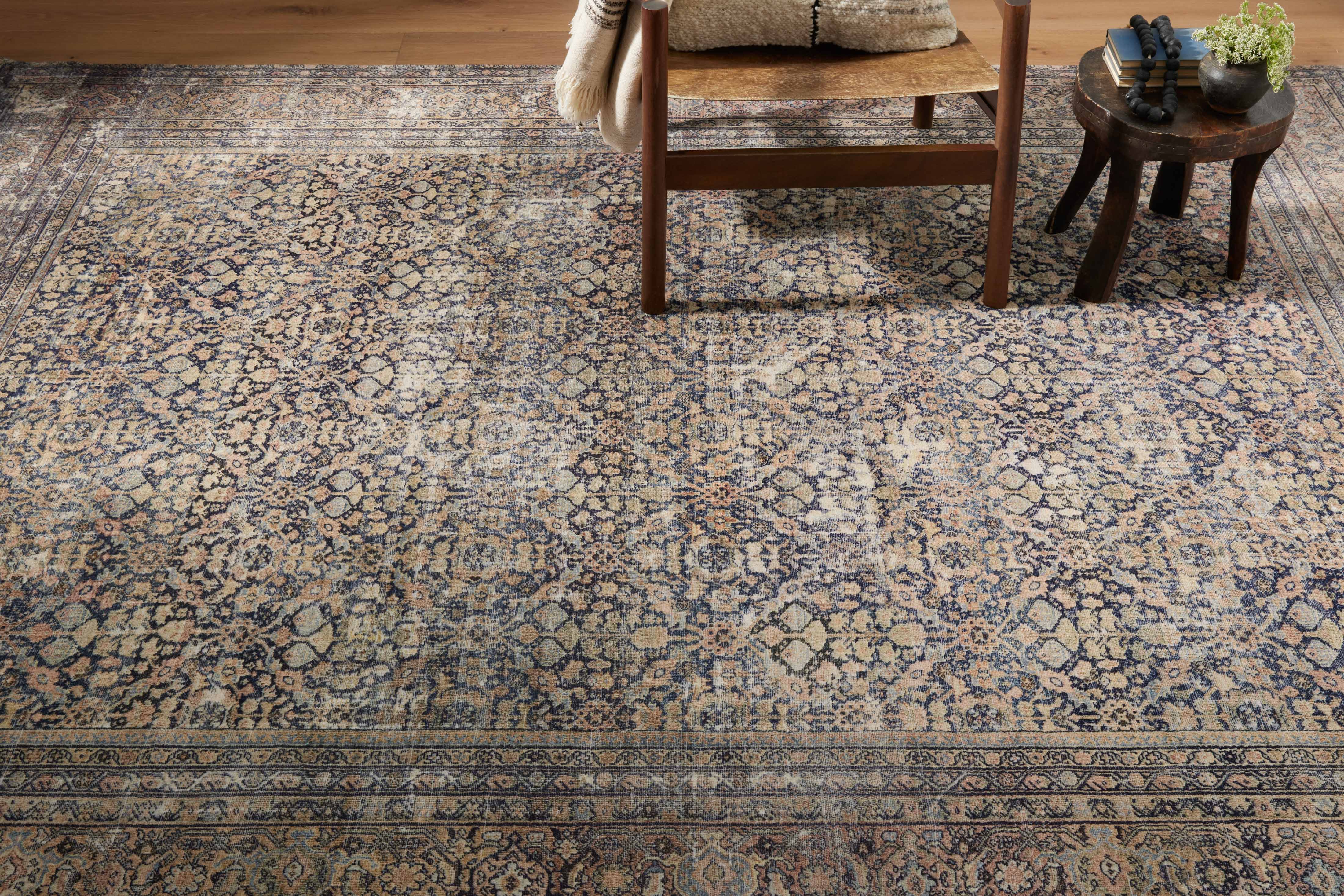 Amber Lewis x Loloi Morgan Denim / Multi 0-patterned rugs Loloi