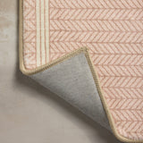 Chris Loves Julia x Loloi Marvin Blush / Ivory Bath Mat - Rug & Weave