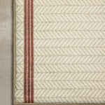 Chris Loves Julia x Loloi Marvin Ivory / Brick Bath Mat - Rug & Weave