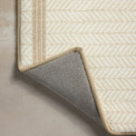 Chris Loves Julia x Loloi Marvin Ivory / Neutral Bath Mat - Rug & Weave