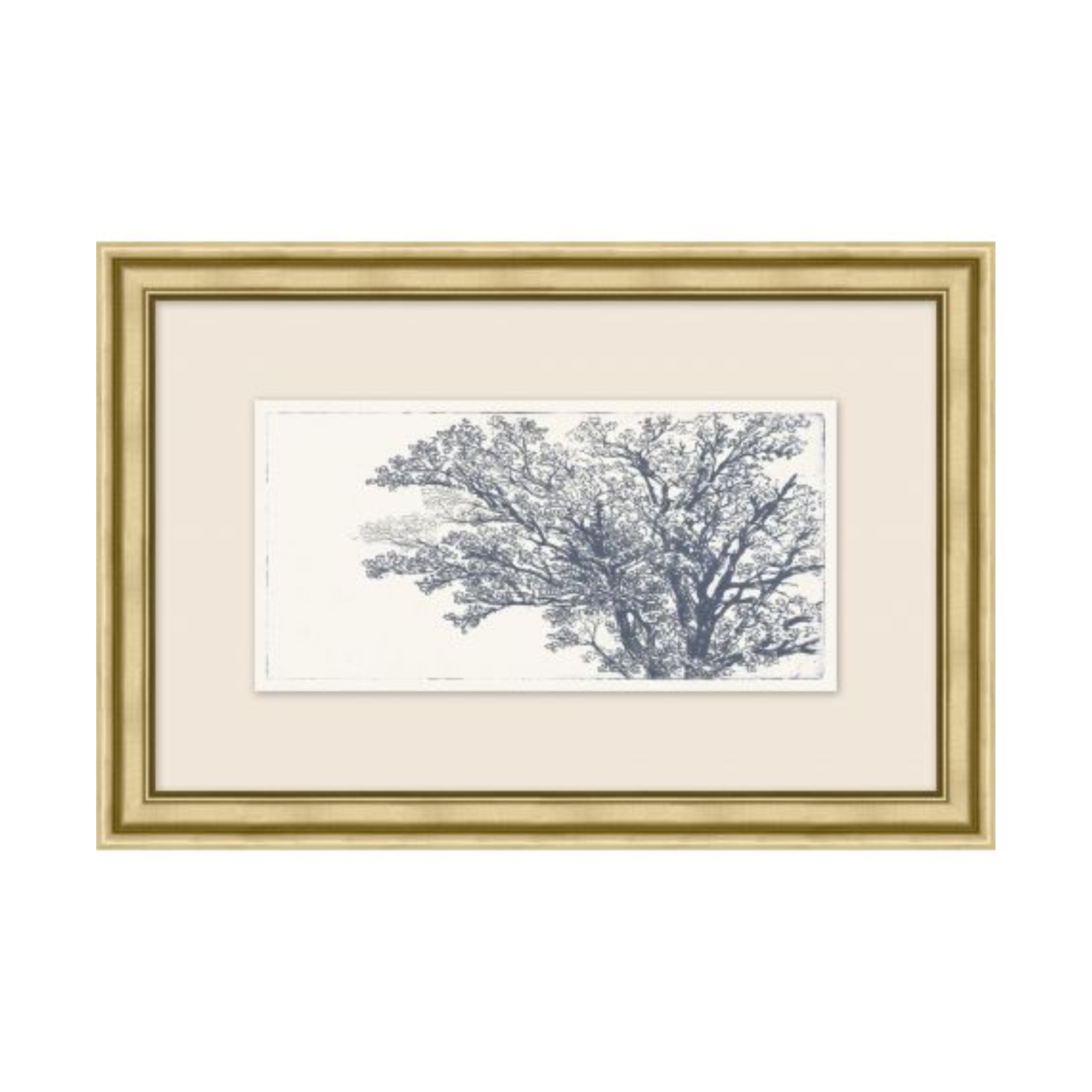 "Muted Tree" Framed Art Print - Rug & Weave
