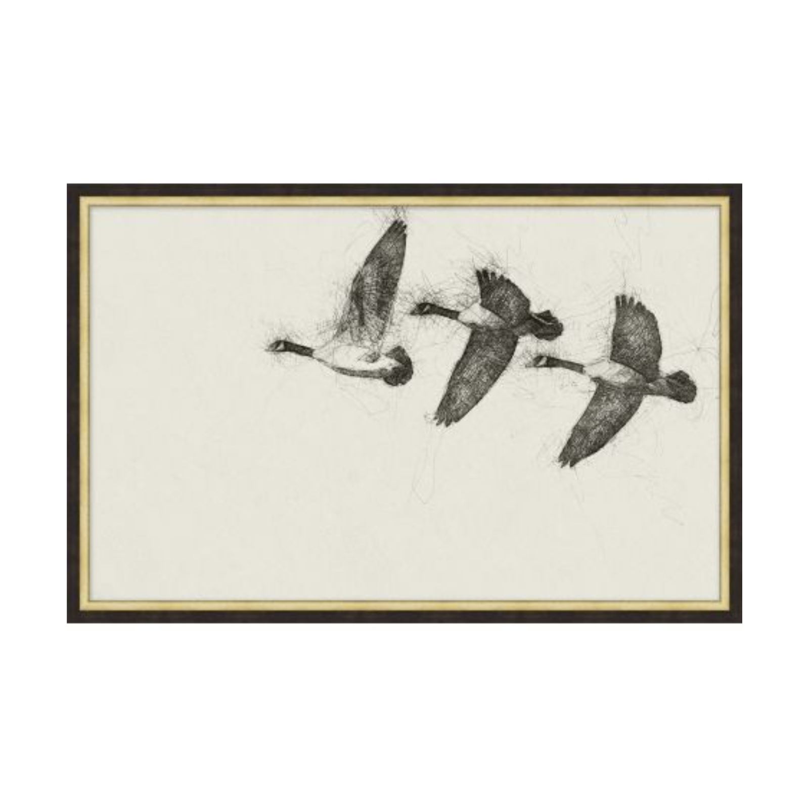 "Migrating Geese I" Framed Art Print ARTWORK - framed print Wendover Art Group