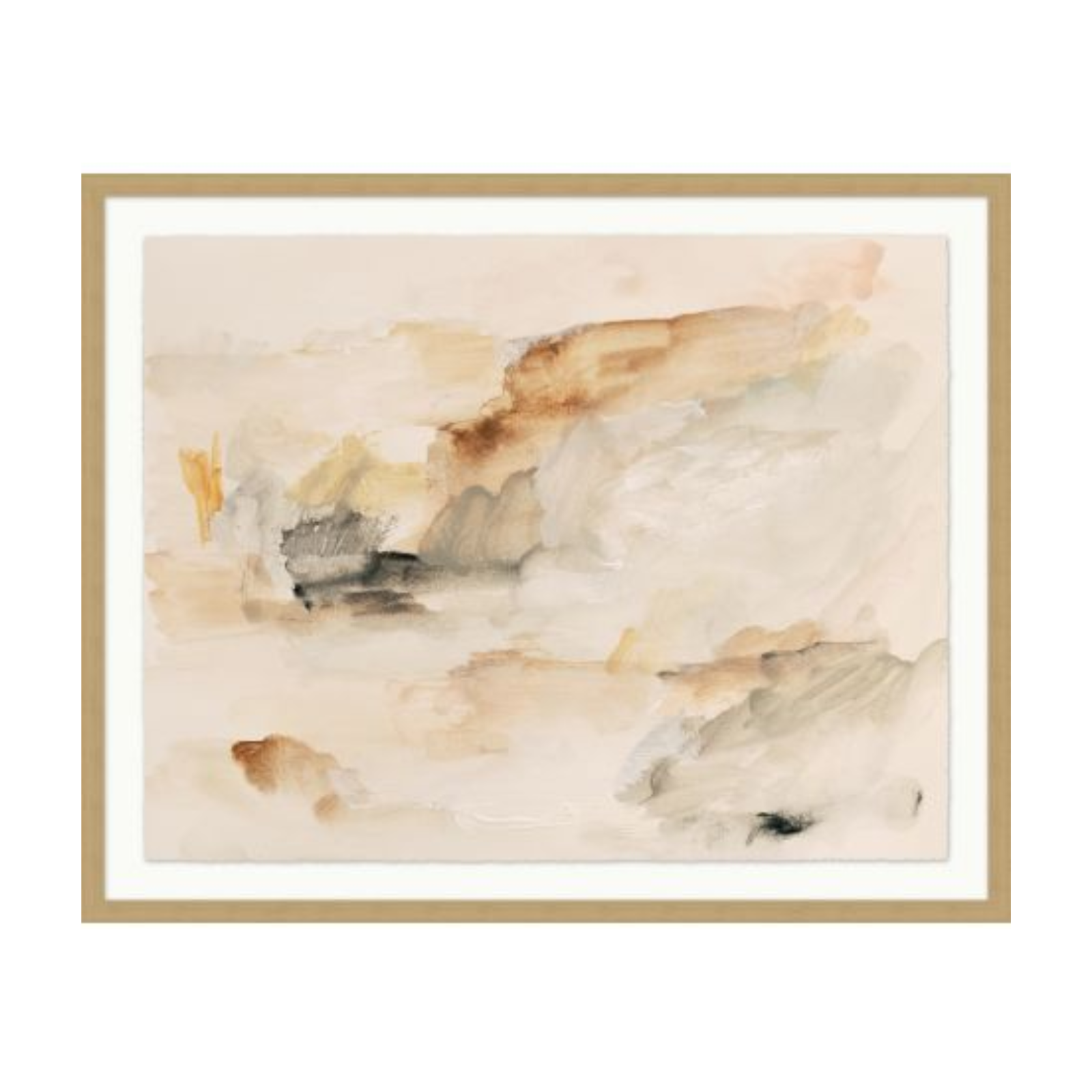 "Pastel Fields I" Framed Art Print