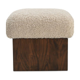 Serge Ottoman FURNITURE - ottoman Moe's Furniture White
