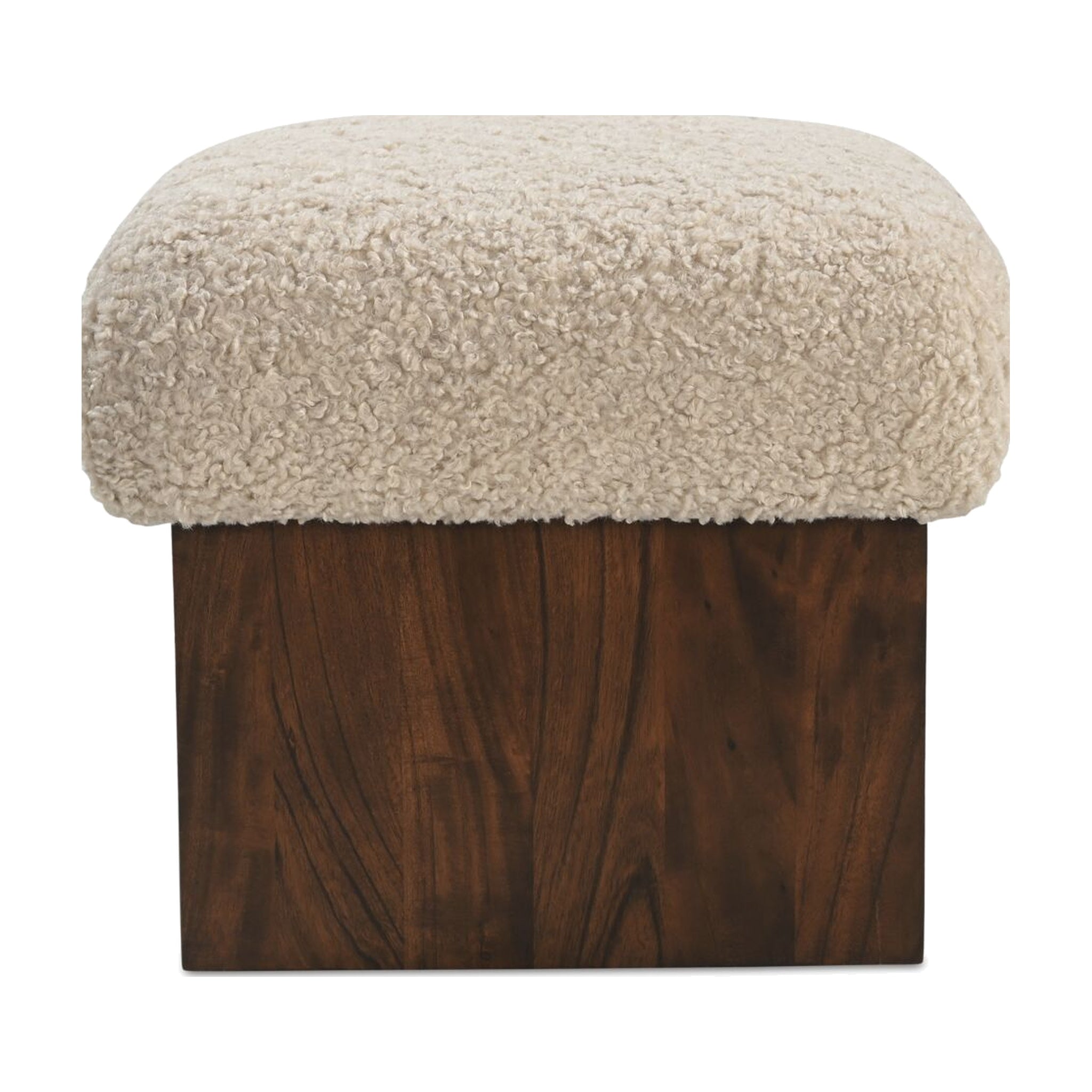 Serge Ottoman FURNITURE - ottoman Moe's Furniture White
