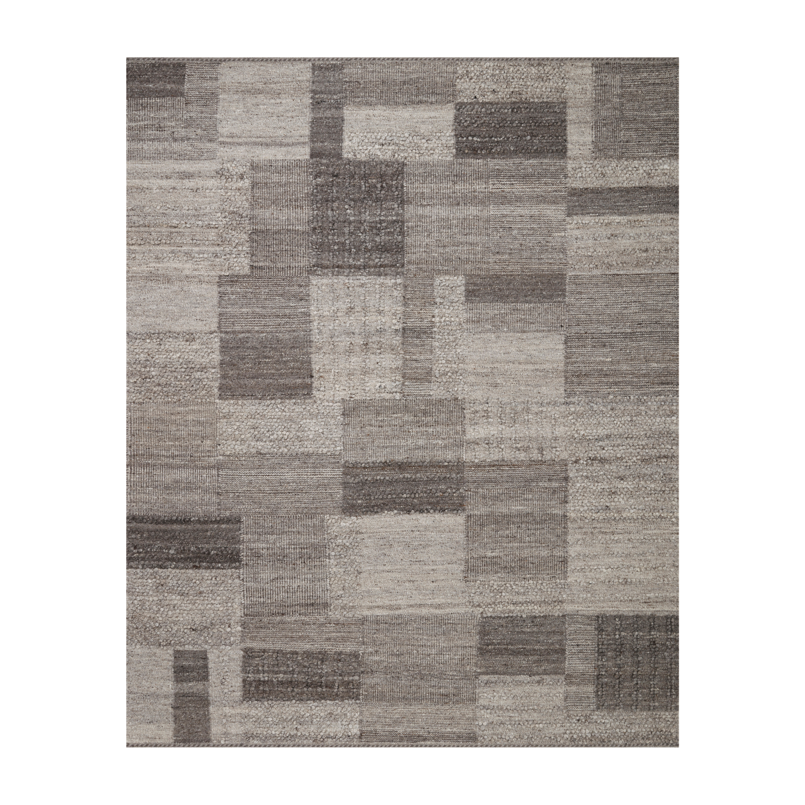 Loloi Manfred Charcoal / Dove Rug, 18" x 18" Sample