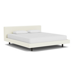 Custom Fabric Bento King Bed - Black Ash Leg 1 - d - FURNITURE - Custom Beds EQ3 Maria Cream
