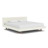 EQ3 Custom Fabric Bento King Bed - Walnut Leg 1 - d - FURNITURE - Custom Beds EQ3 Maria Cream