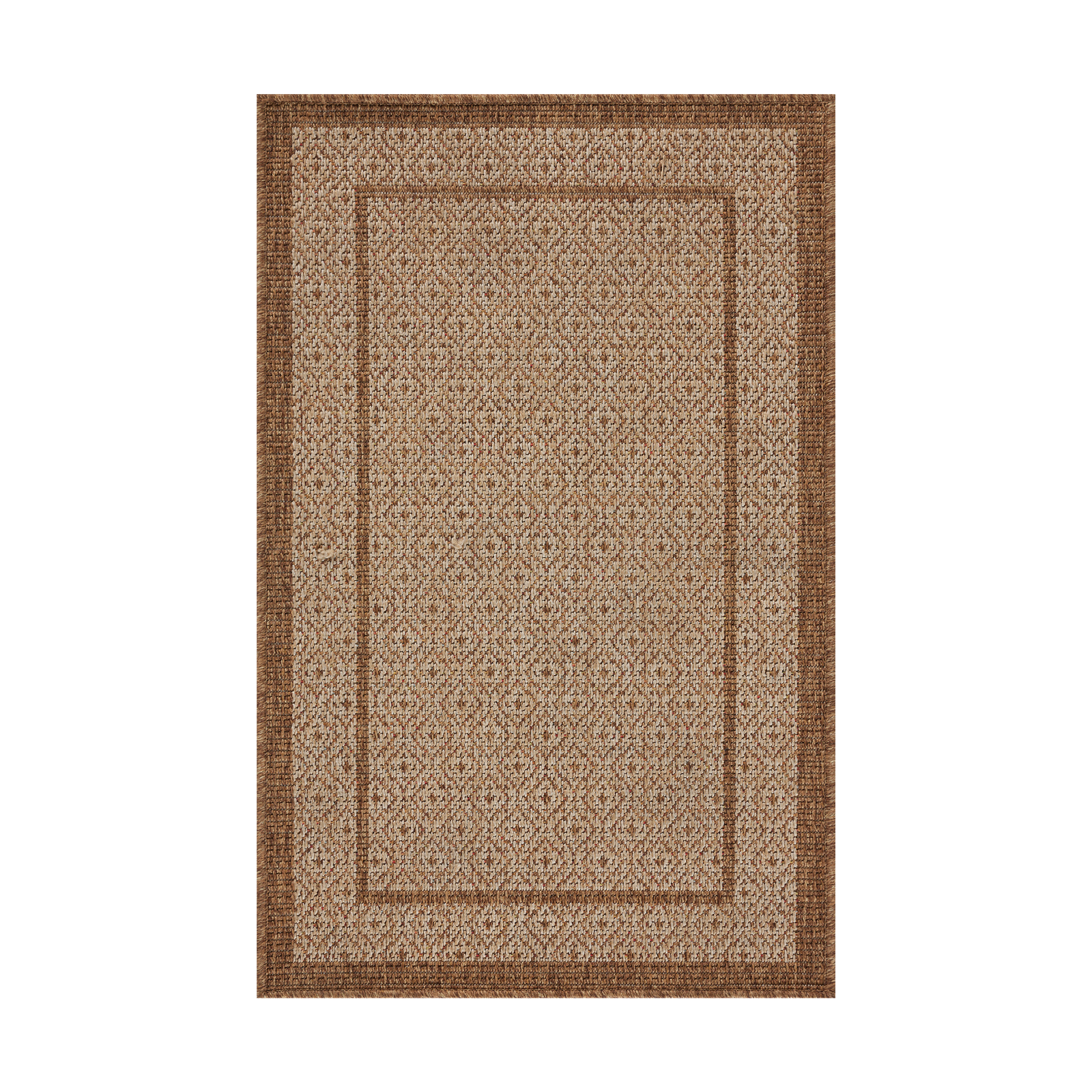 Loloi Merrick Chestnut / Oatmeal Rug 5-Rugs - indoor/outdoor Loloi 18" x 18" Sample
