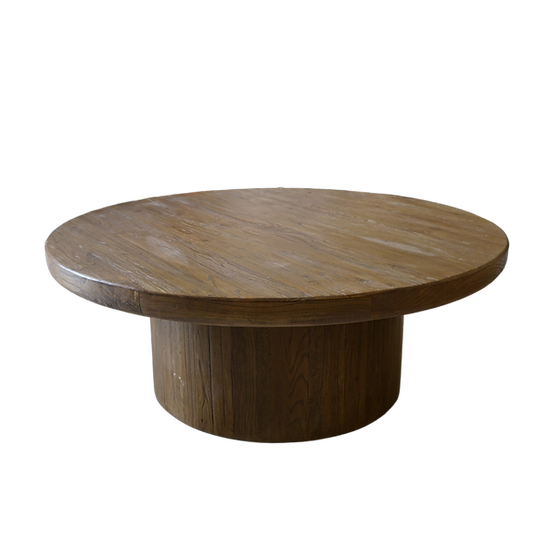 Milo Reclaimed Round Wood Coffee Table - Rug & Weave