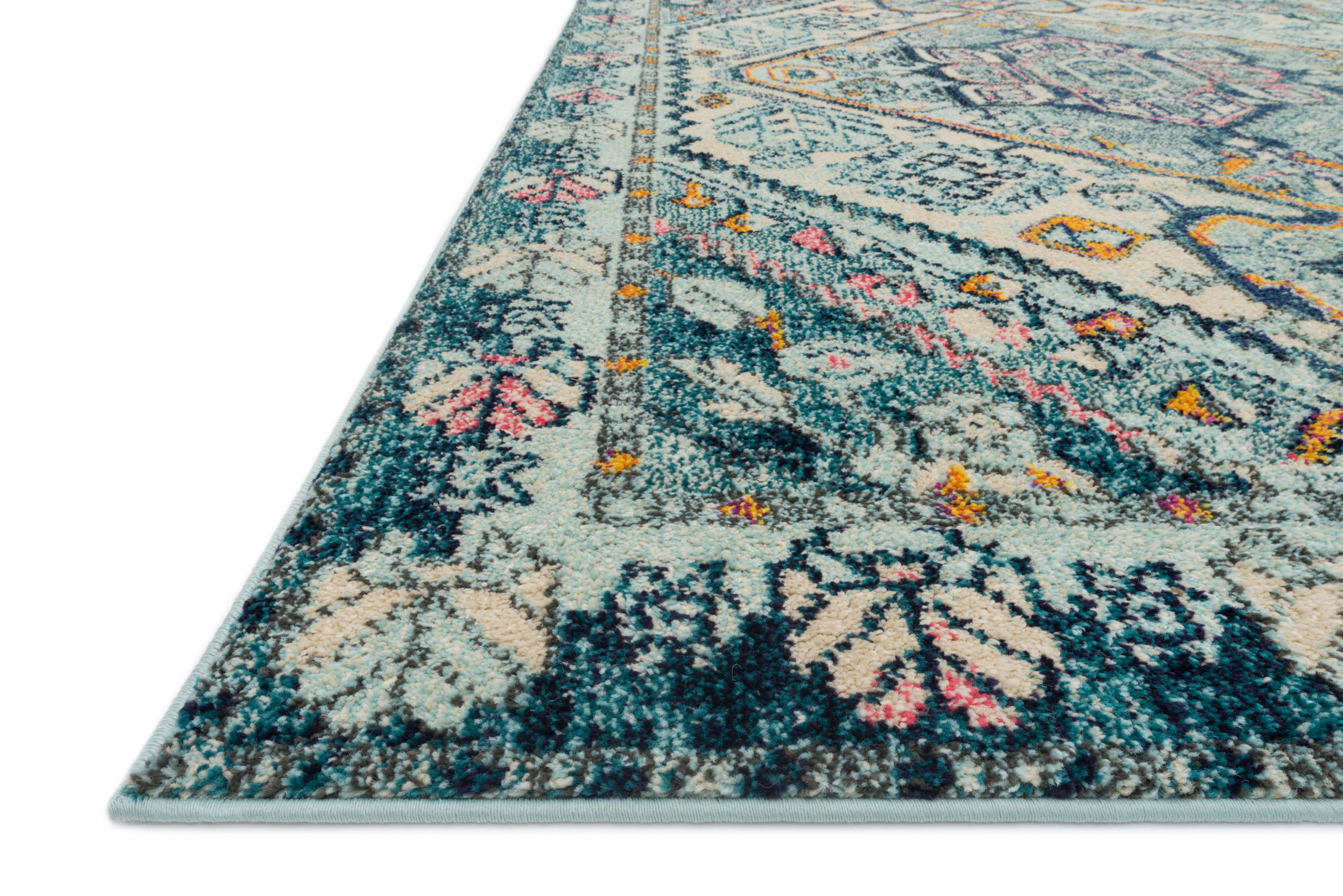 Loloi Nadia Aqua / Navy Rug Loloi