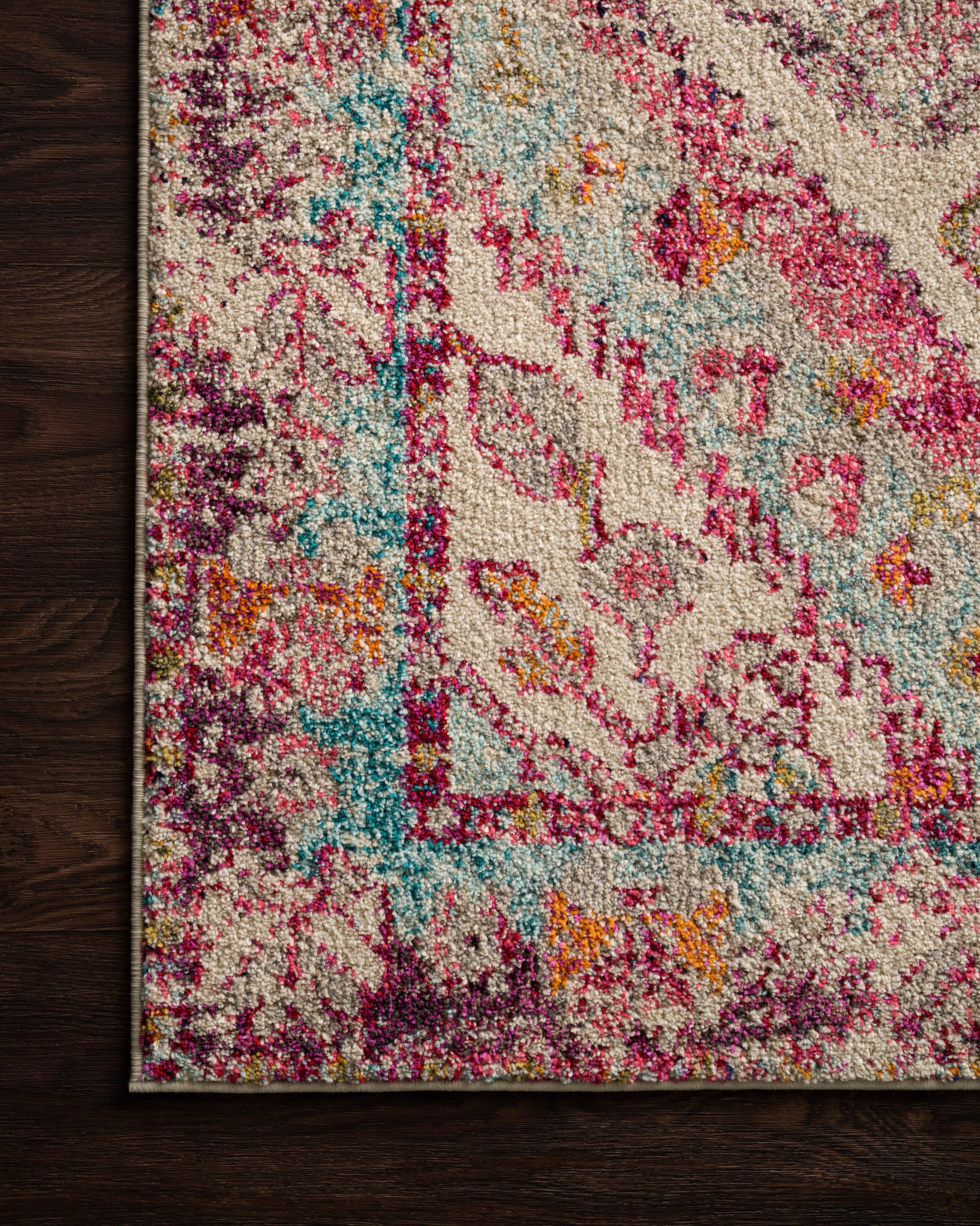 Loloi Nadia Aqua / Pink Rug Loloi