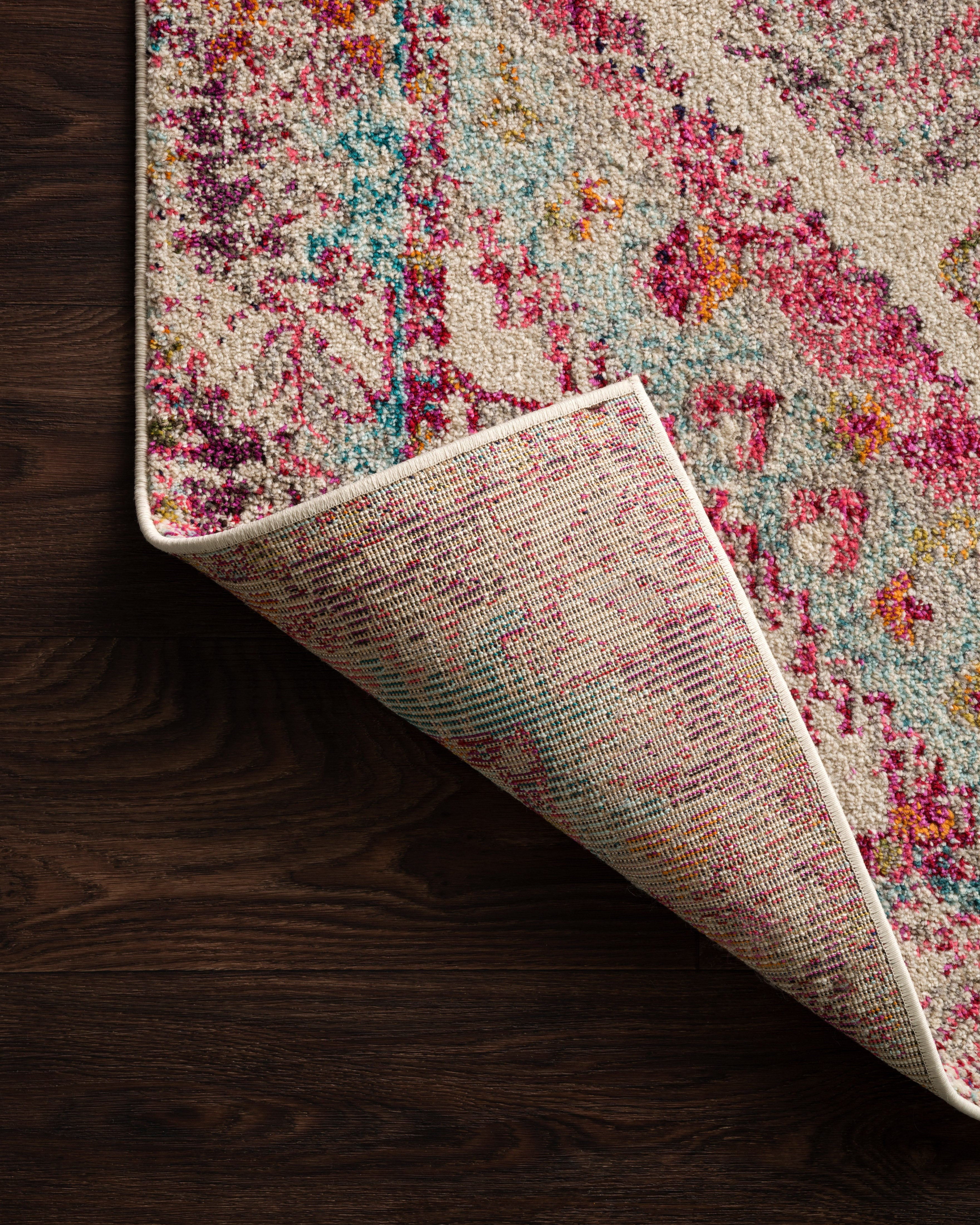 Loloi Nadia Aqua / Pink Rug Loloi