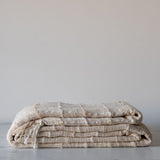 Textured Grid Pattern Bed Cover - Rug & Weave