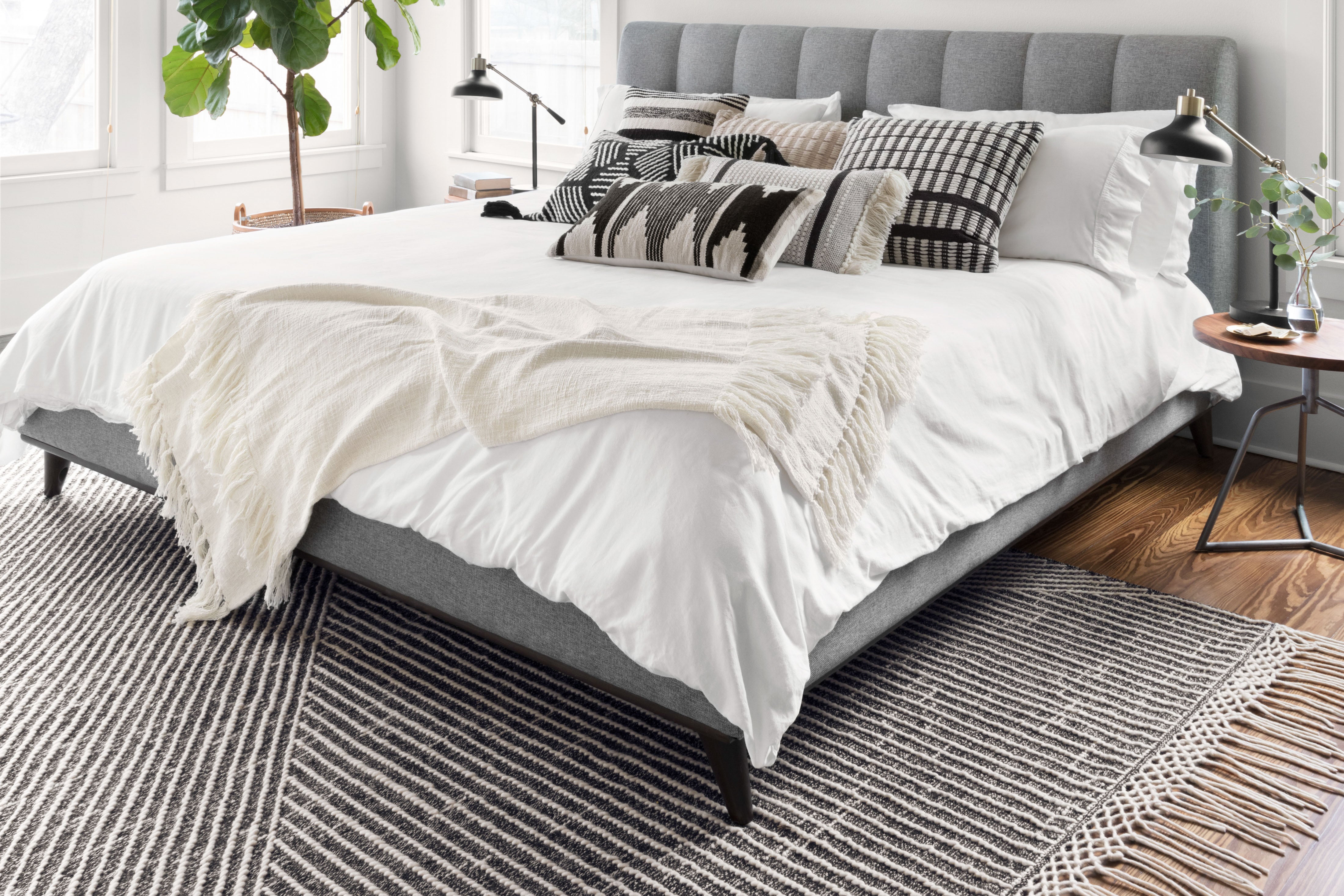 Magnolia Home By Joanna Gaines x Loloi Newton Charcoal / Ivory Rug RUGS - wool Loloi