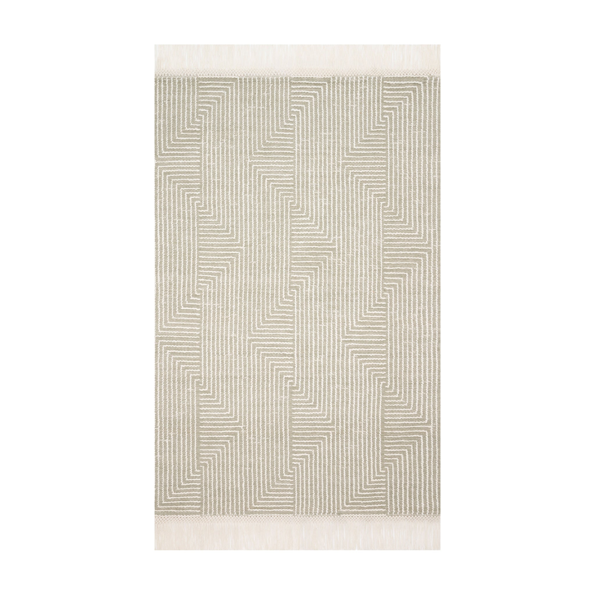 Magnolia Home By Joanna Gaines x Loloi Newton Sage / Ivory Rug RUGS - wool Loloi 18" x 18"