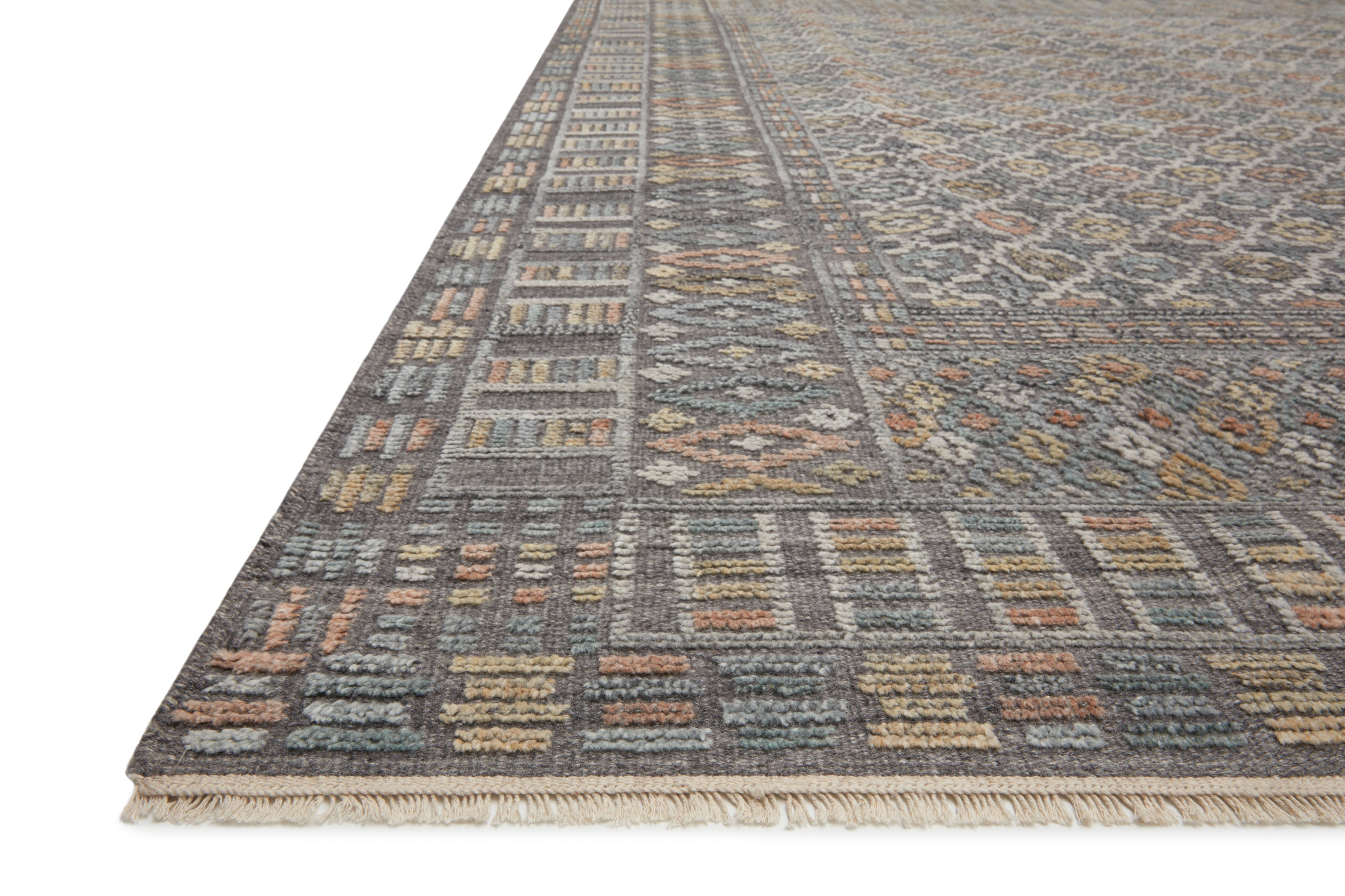 Loloi Nola Charcoal / Multi Rug RUGS - wool Loloi