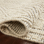 Loloi Noelle Ivory / Black Rug RUGS - wool Loloi