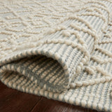Loloi Noelle Ivory / Blue Rug No.1 RUGS - wool Loloi